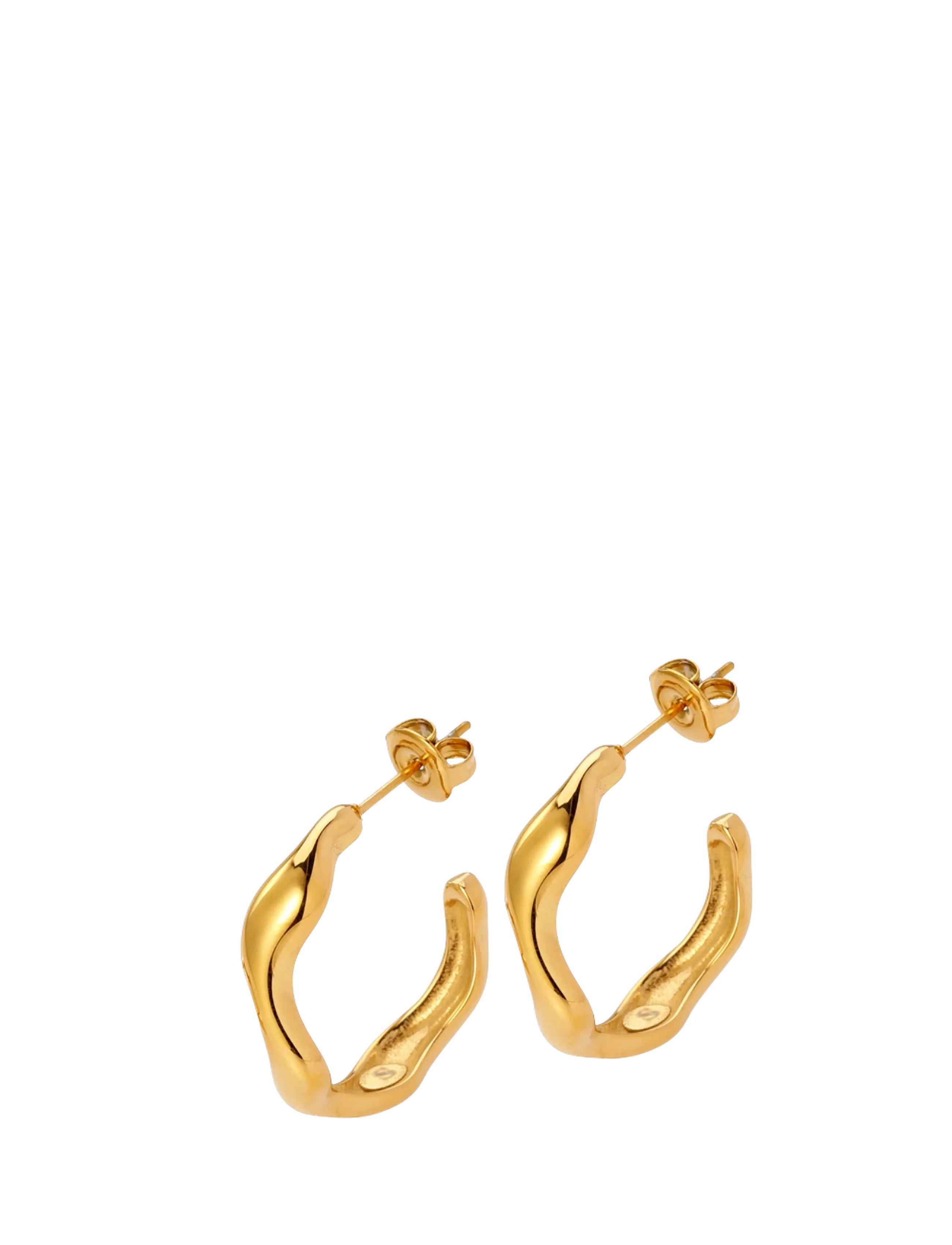Sistie - Wavy - Øreringer - gold - 2