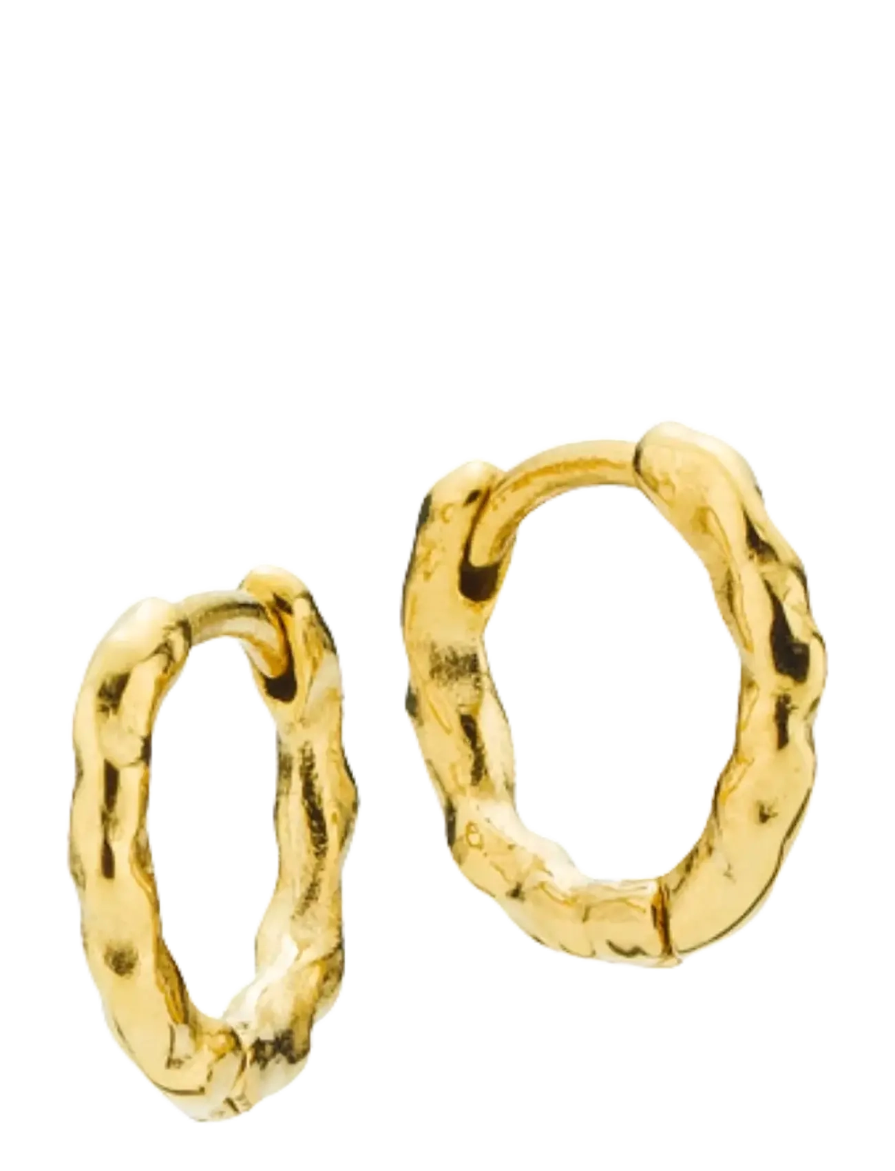 Sistie Hoop Creoles Gold-Plated, One Size, Earrings, Gold - Hoops, Frauen