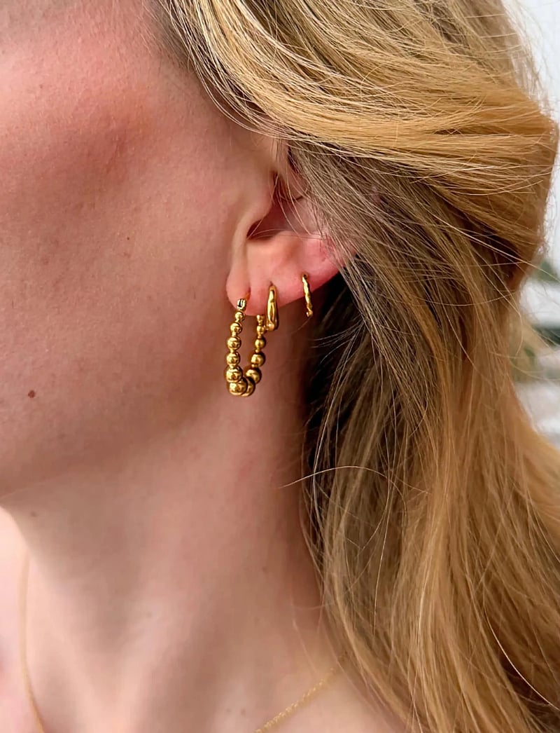 Sistie - Hoop - Creoles Gold-plated - creoler & hoops - gold - 2