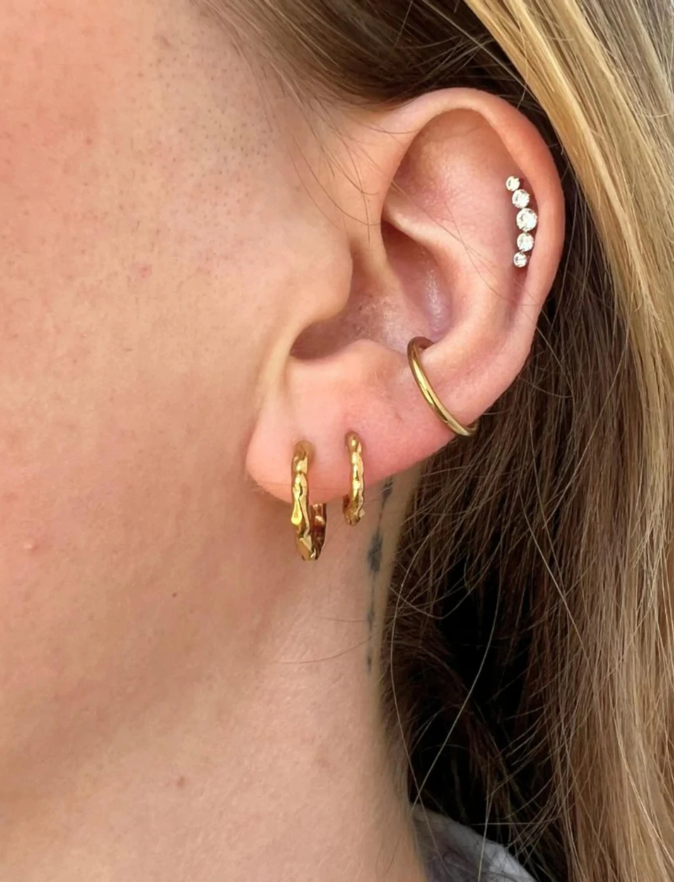 Sistie - Hoop - Creoles Gold-plated - creoler & hoops - gold - 2