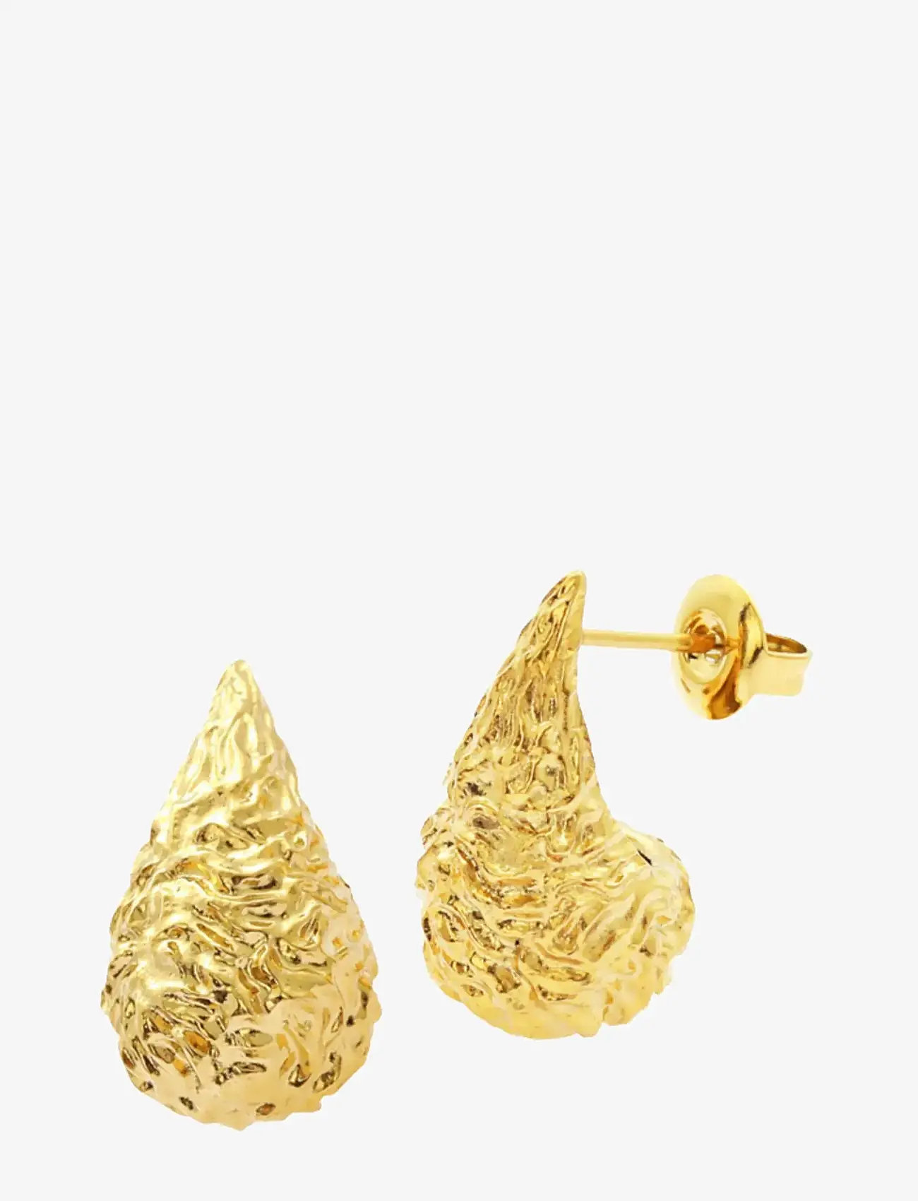 Sistie - Drops - Earrings Gold-plated - studs örhängen - gold - 1