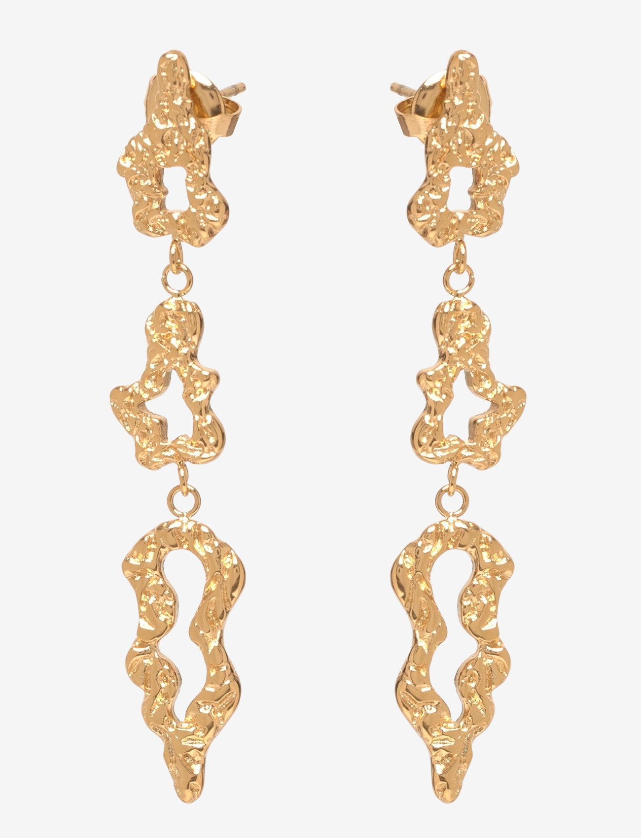 Sistie - Echo - pendant earrings - gold - 1