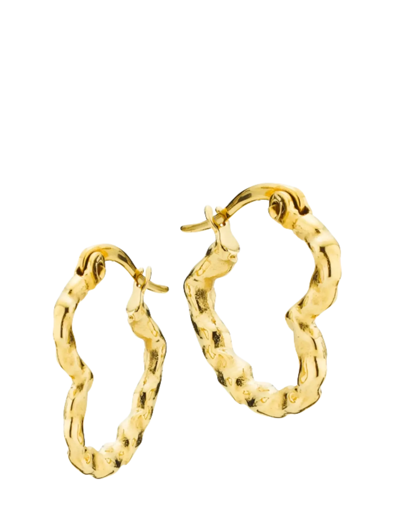Sistie Sia - Earrings Gold-plated - Hoops - GOLD / gold