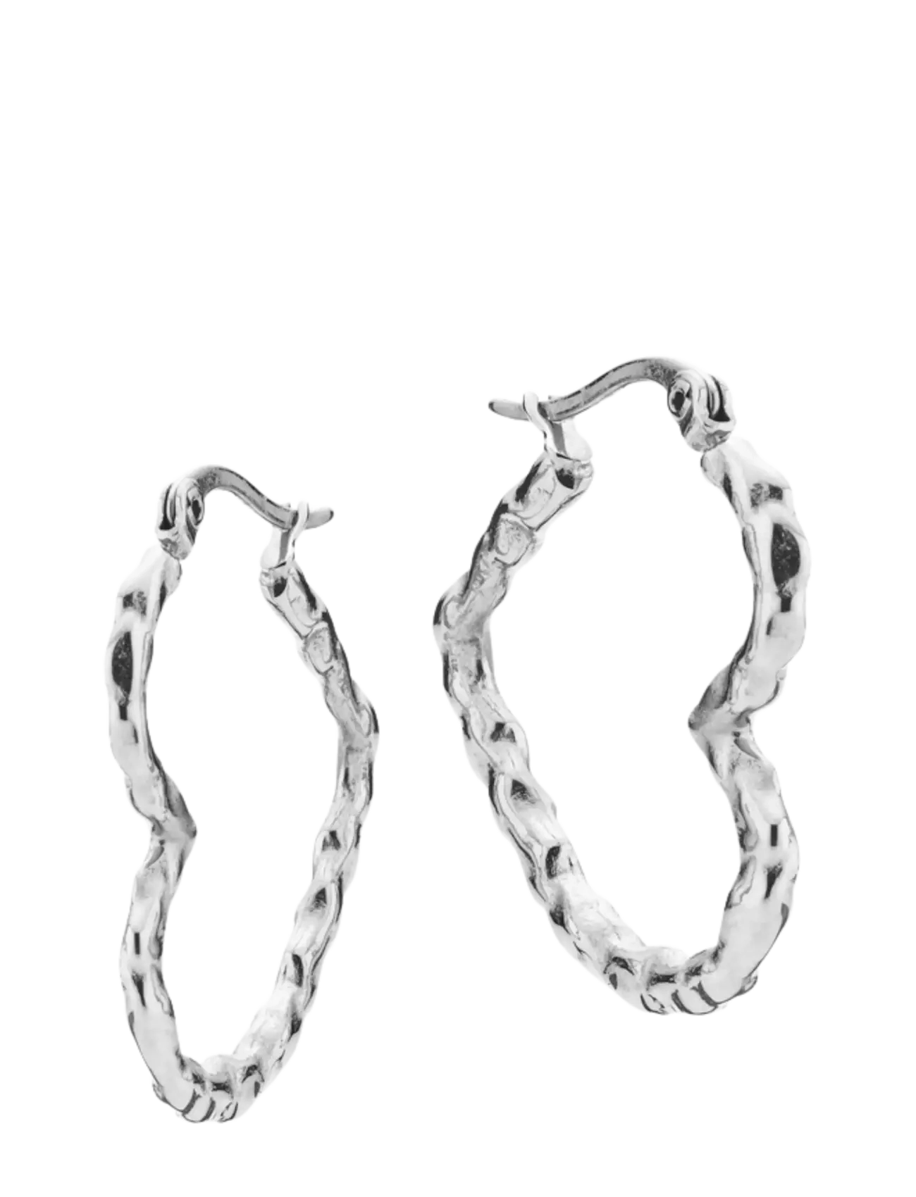 Sistie Sia Earrings Steel, One Size, Earrings, Silber - Hoops, Frauen