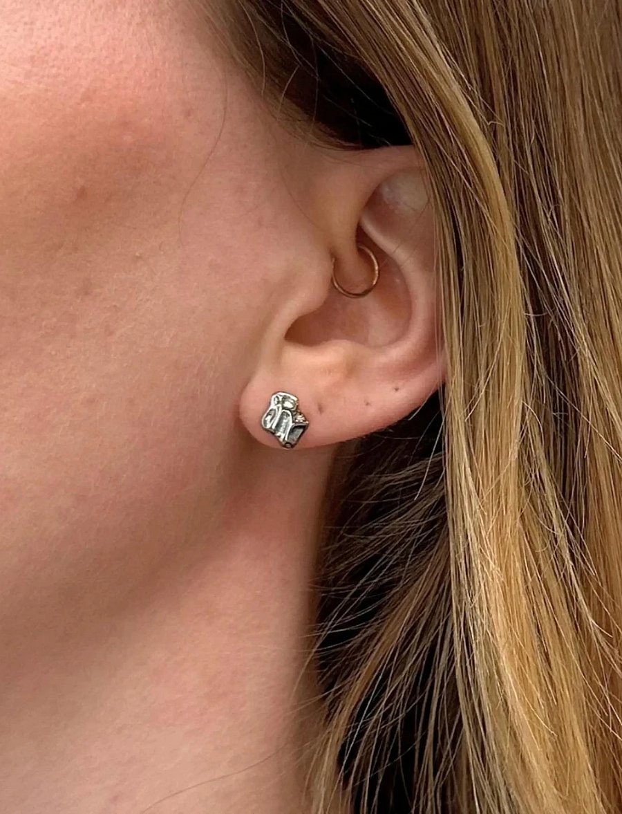 Sistie - Aria - Earstuds Steel - ohrstecker - silver - 0