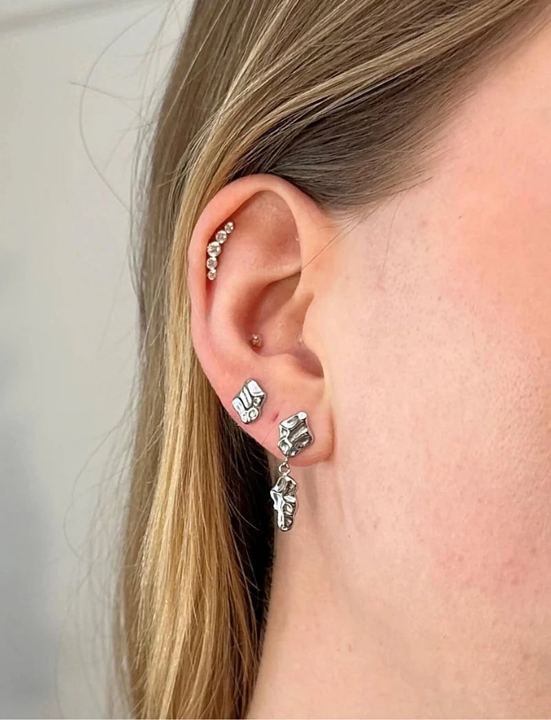 Sistie - Aria - Earstuds Steel - naastkõrvarõngad - silver - 2