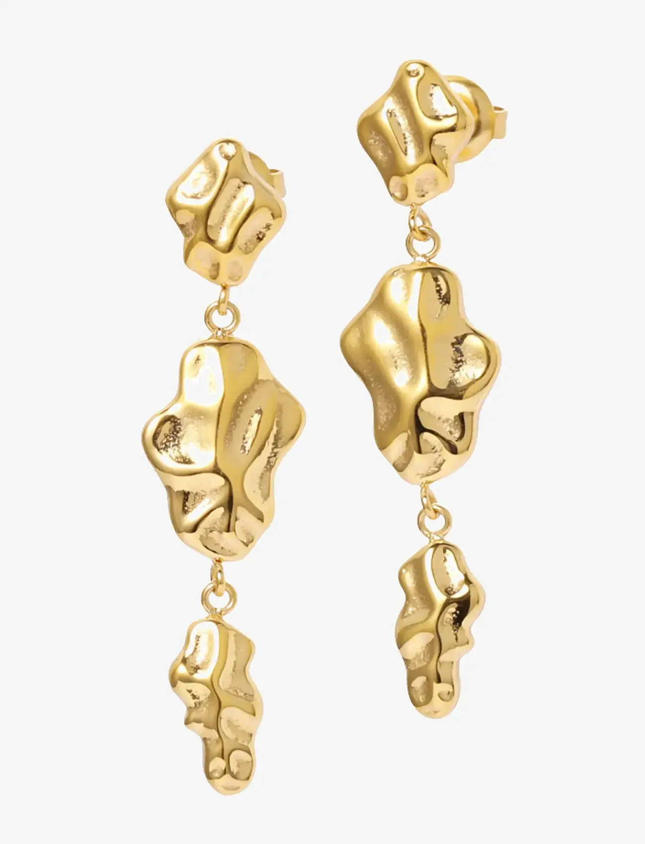 Sistie - Aria - Earrings Gold-plated - statement örhängen - gold - 0
