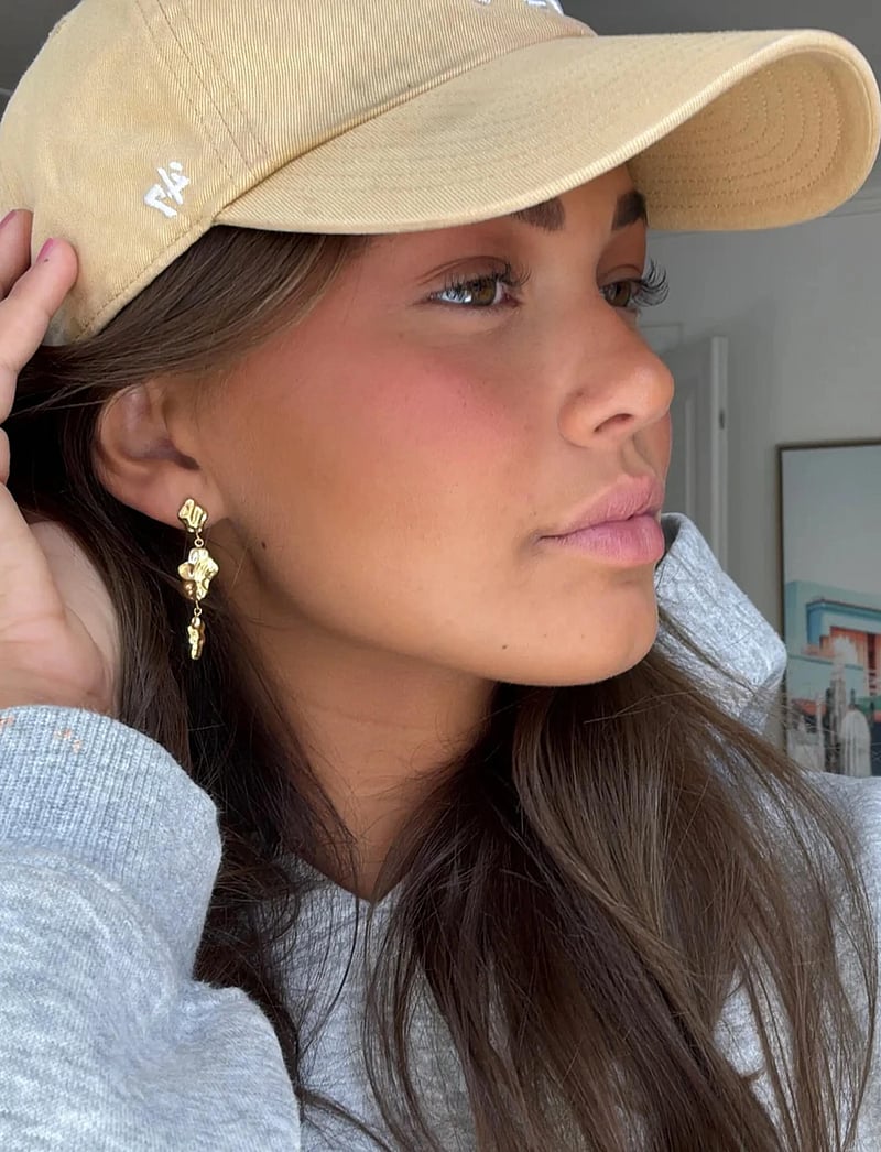 Sistie - Aria - Earrings Gold-plated - statement örhängen - gold - 1