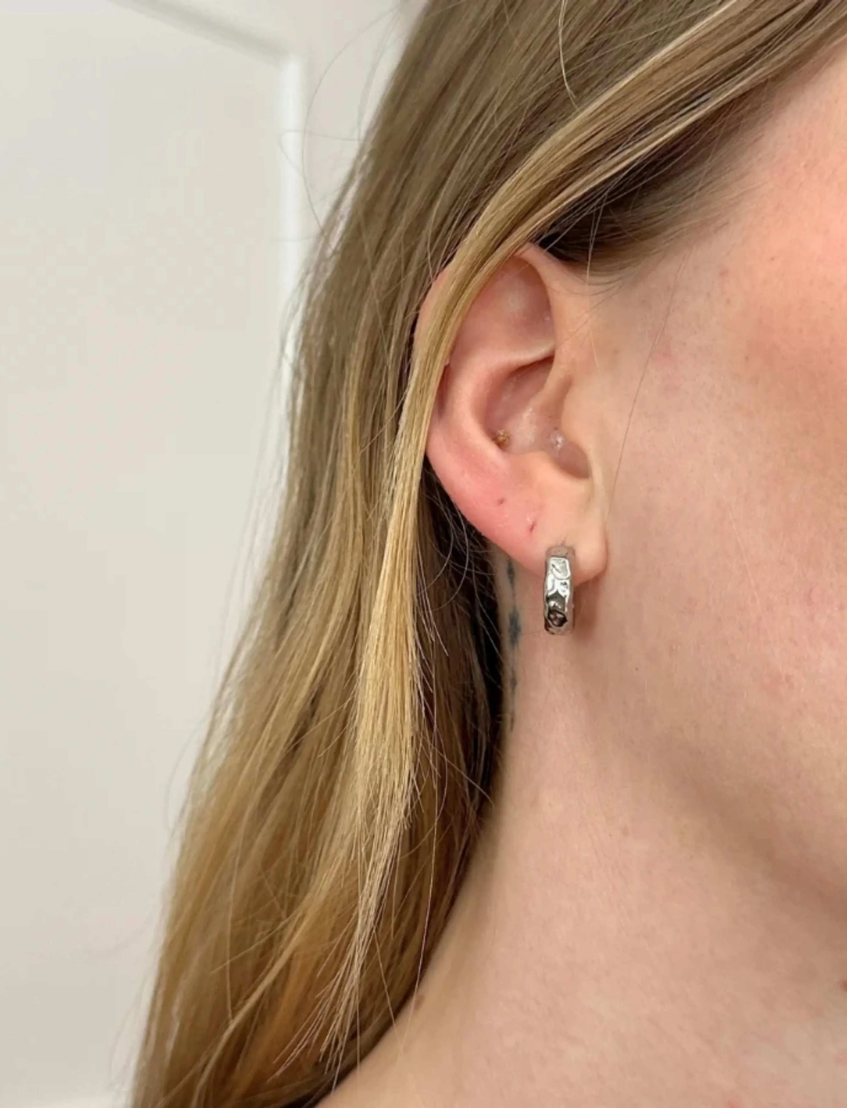 Sistie - Zoe - Creoles Steel - korvarenkaat - silver - 1