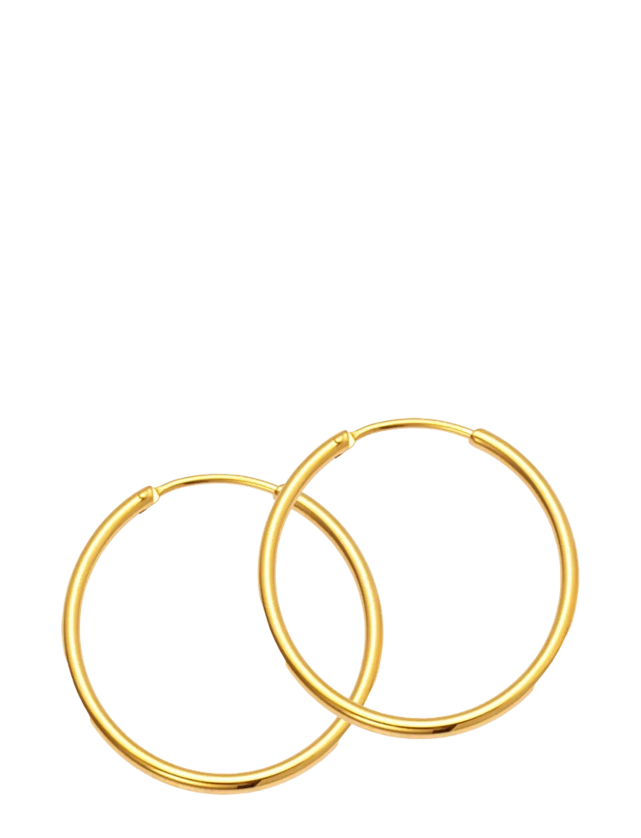 Sistie Hoop Basic Creoles Gold-Plated, One Size, Earrings, Gold - Hoops, Frauen