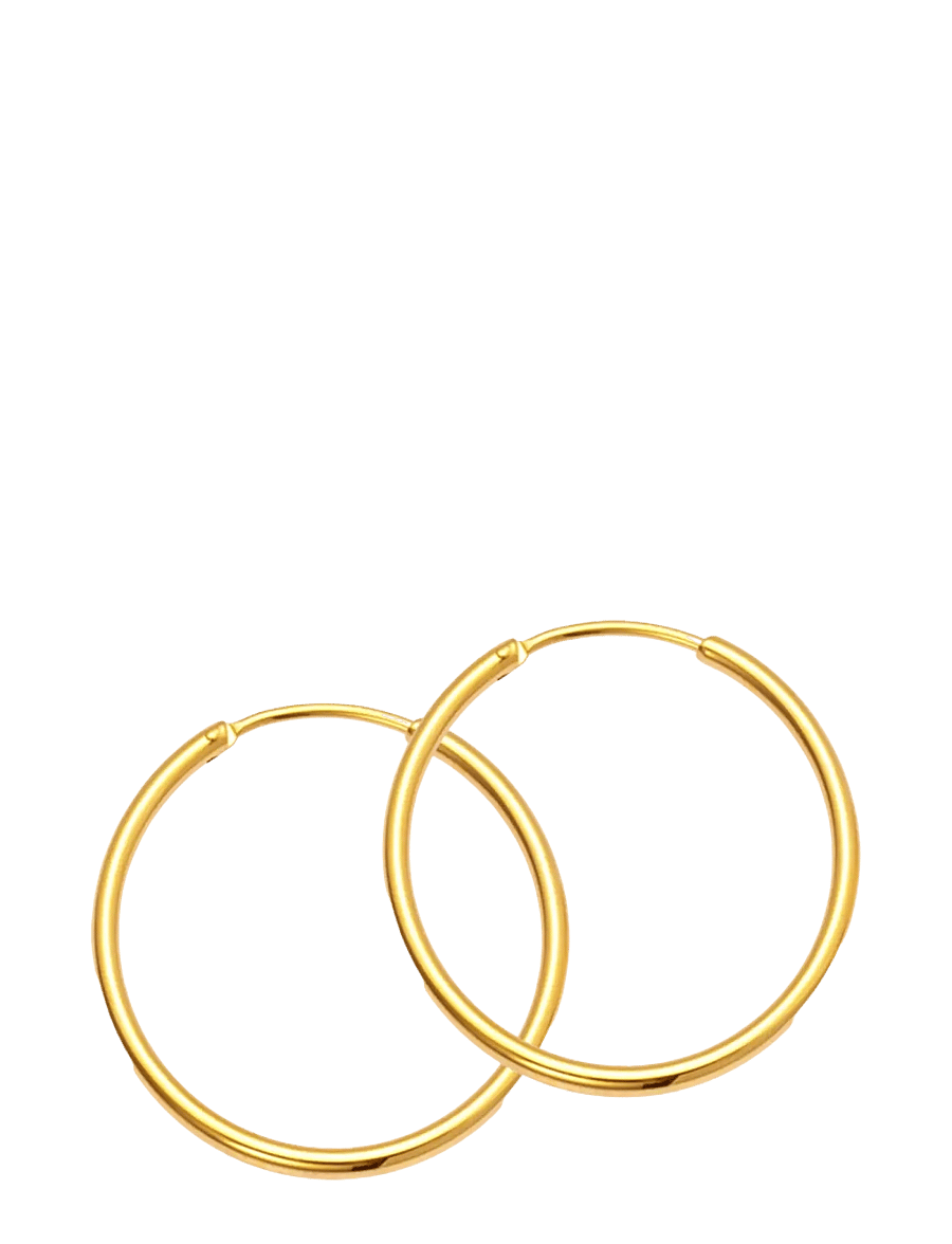 Sistie - Hoop Basic - Creoles Gold-plated - gold - 0
