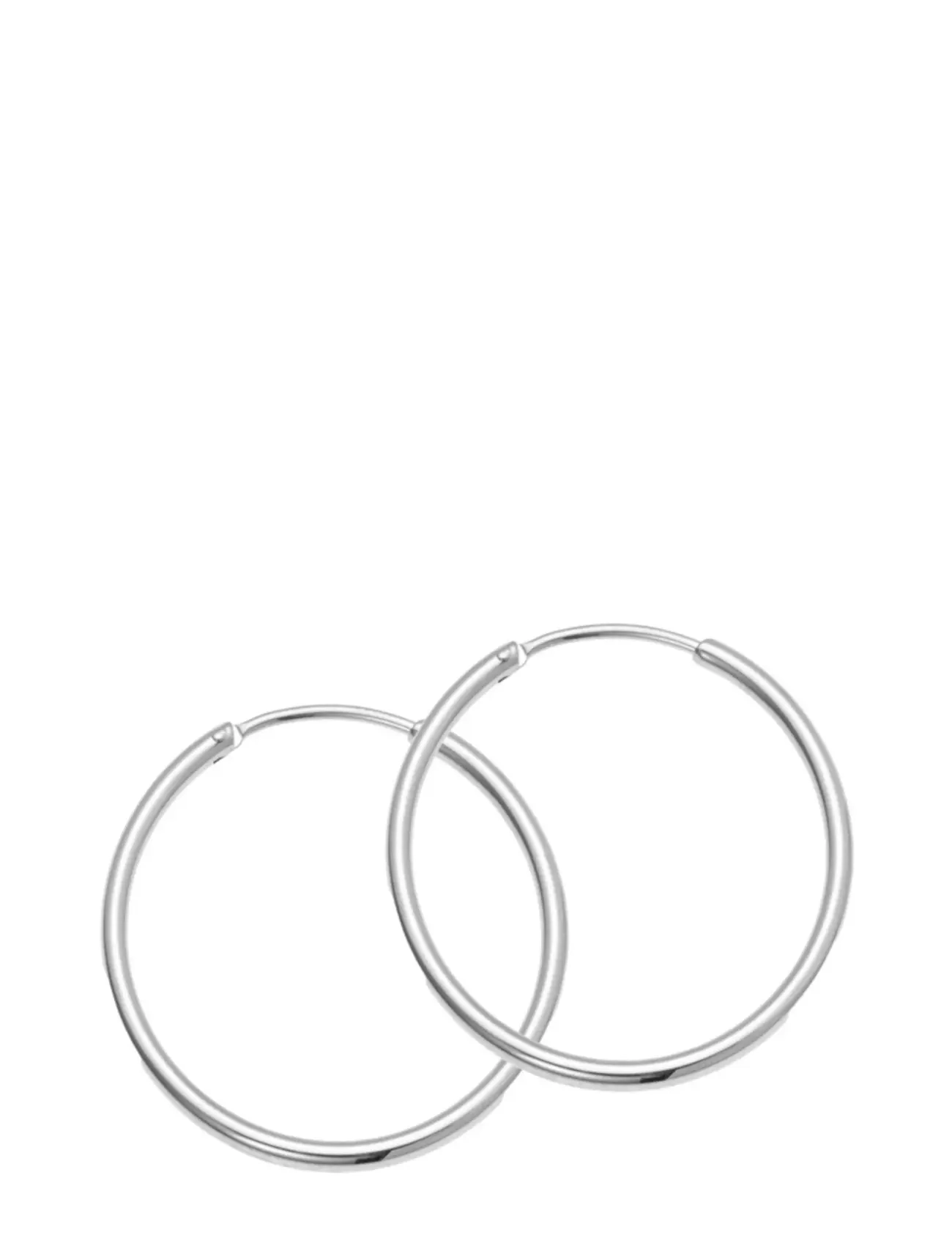 Sistie Hoop Basic - Creoles Steel, One Size, Silver, Øreringe > Creoler, Dame