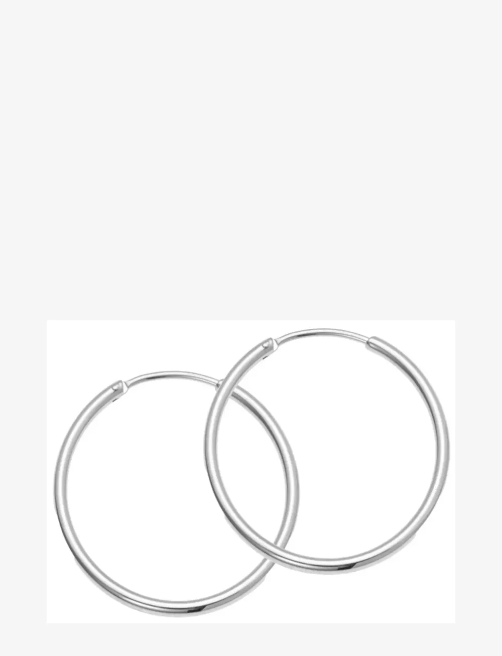 Sistie - Hoop Basic - Creoles Steel - kreolen - silver - 0