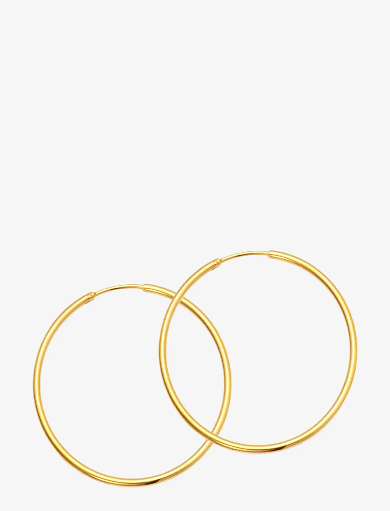 Sistie - Hoop Basic - Creoles Gold-plated - hoops kõrvarõngad - gold - 1