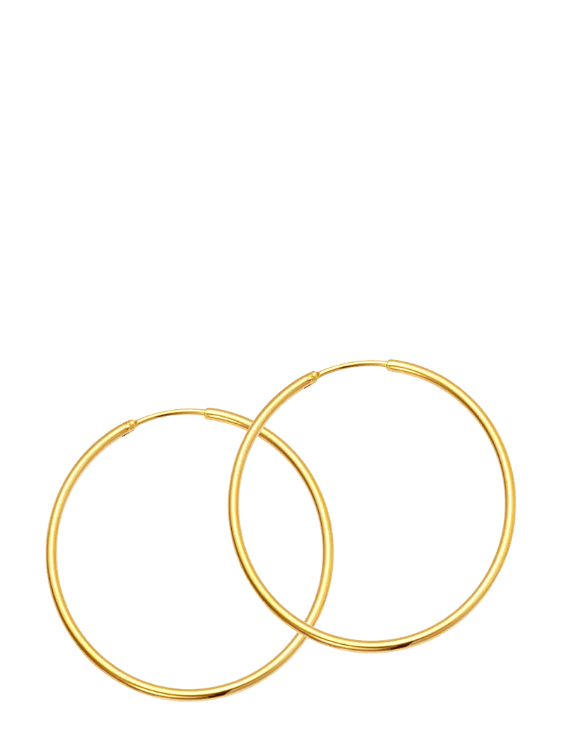 Sistie - Hoop Basic - Creoles Gold-plated - hoops kõrvarõngad - gold - 1