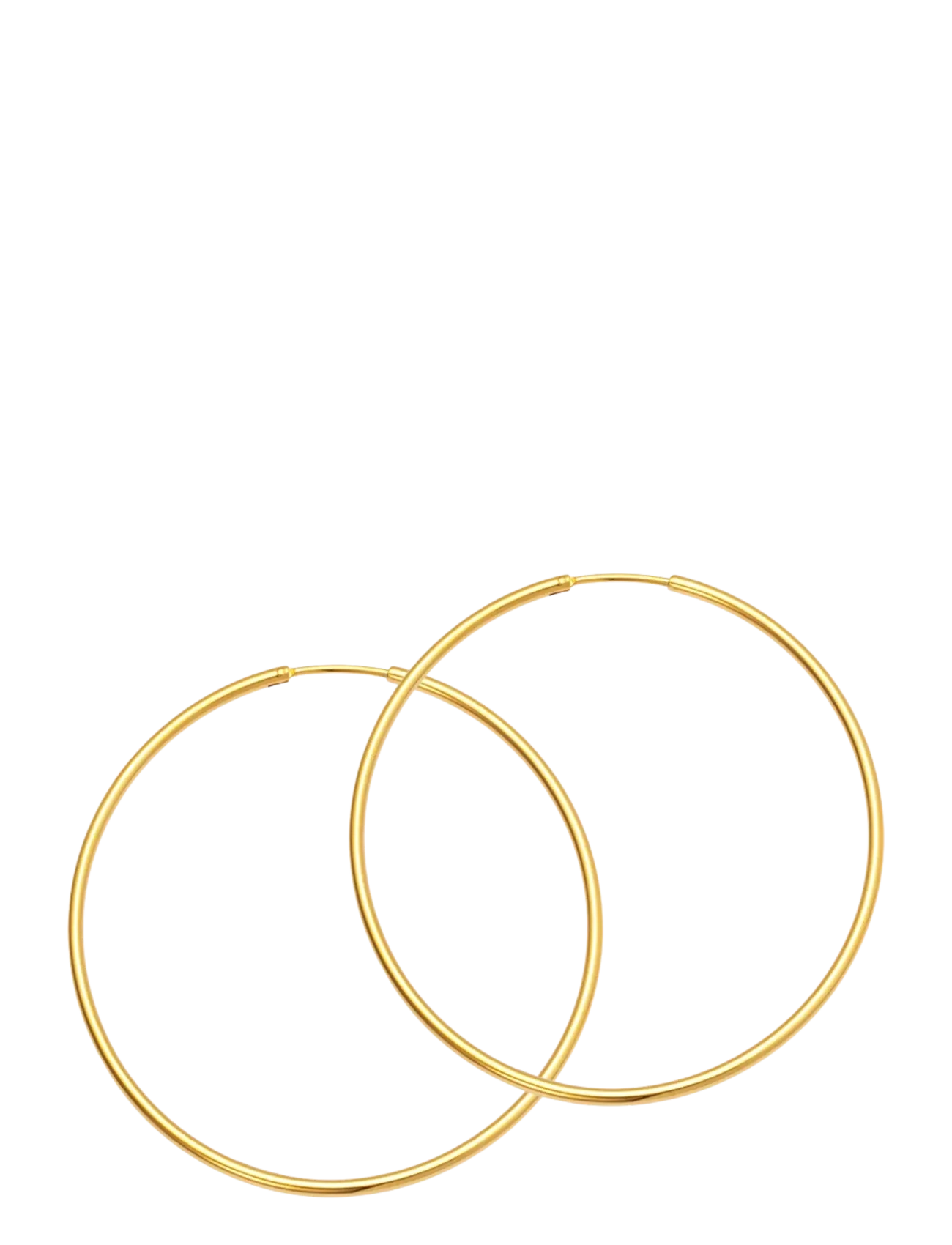 Sistie Hoop Basic Creoles Gold-Plated, One Size, Earrings, Gold - Hoops, Frauen