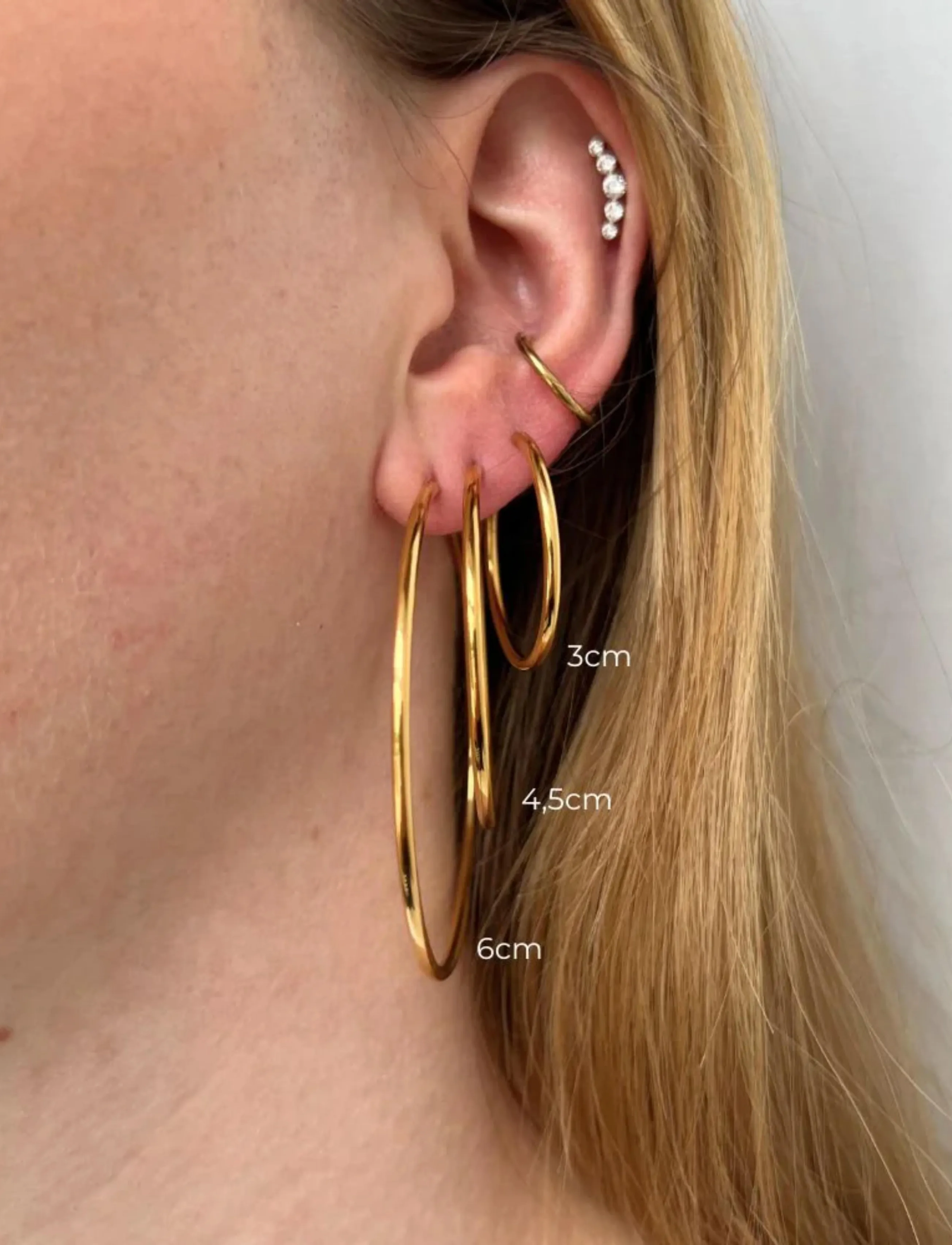 Sistie - Hoop Basic - Creoles Gold-plated - gold - 2