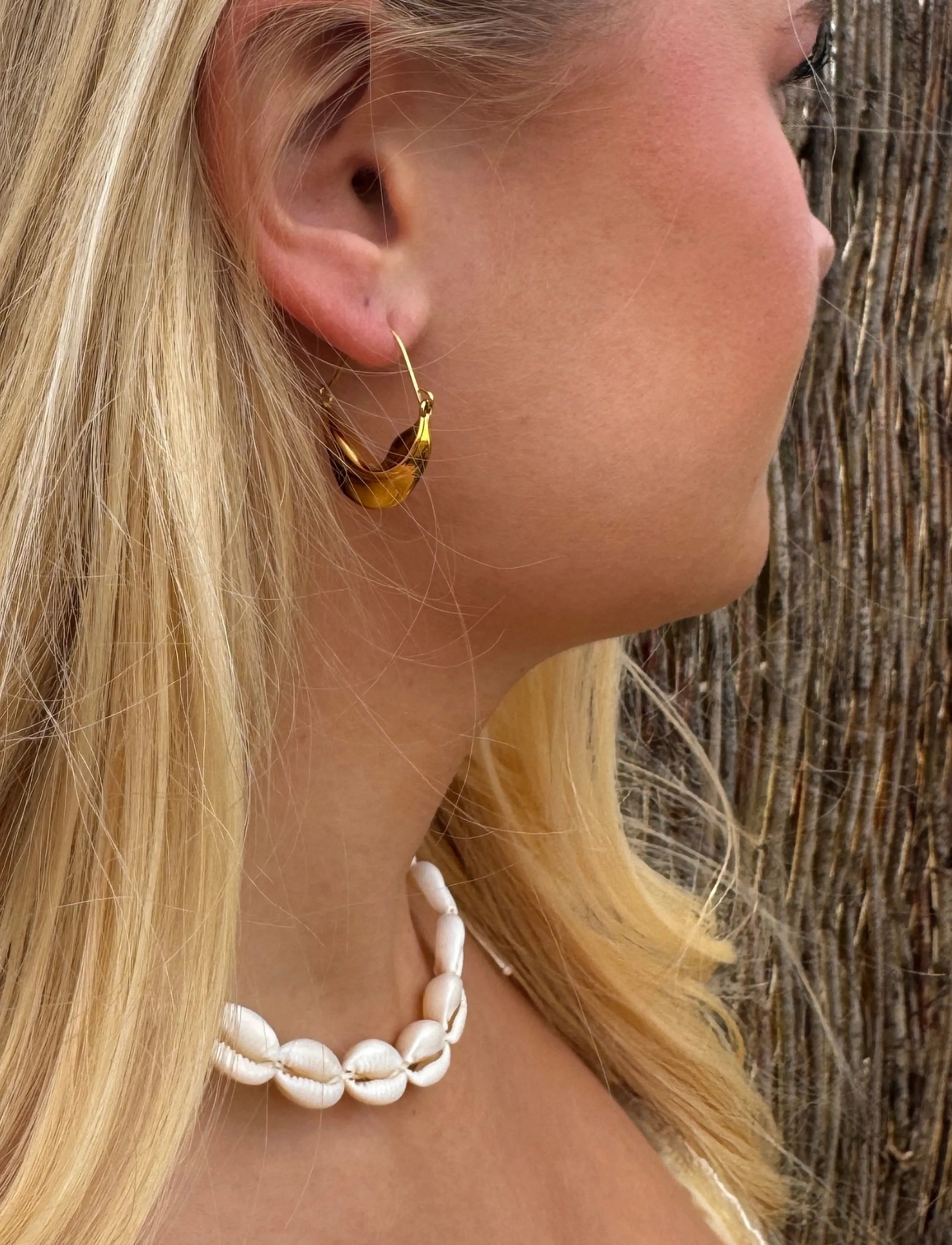 Sistie Bali Dreams, One Size, Earrings, Gold - Hoops, Frauen