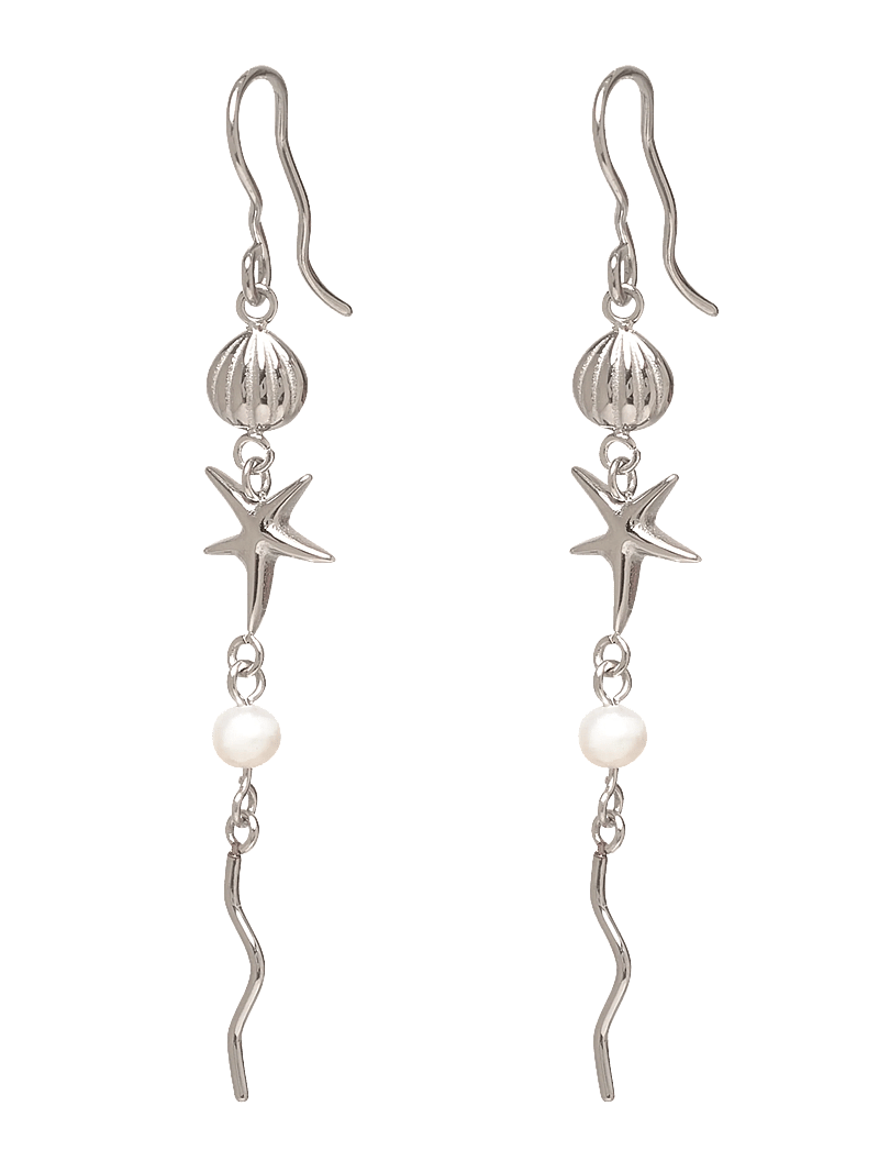 Sistie - Sirena - hängande örhängen - silver - 1