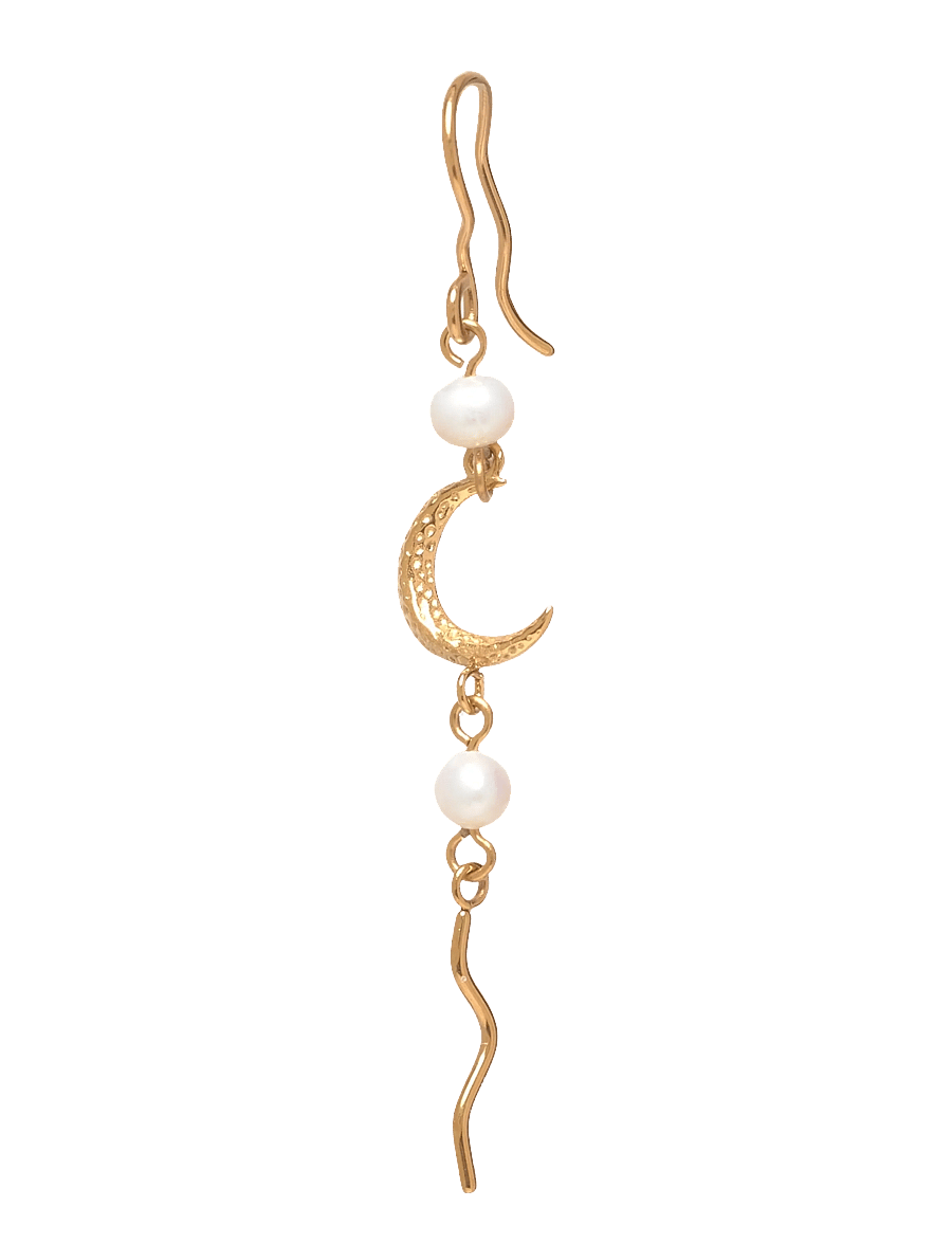 Sistie - Sirena - rippuvad kõrvarõngad - gold - 2