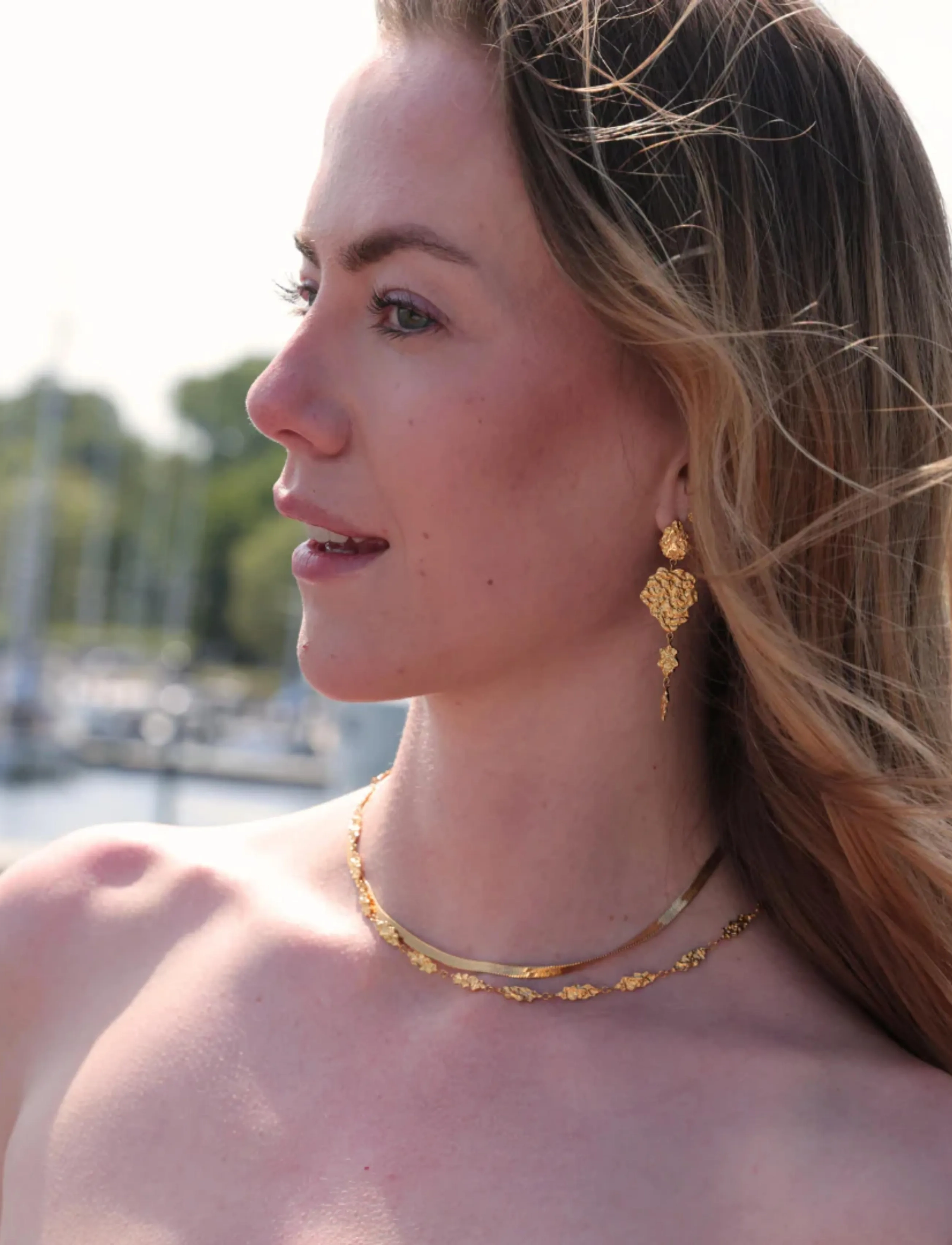 Sistie - Sophia - Necklace Gold-plated - kettingen met hanger - gold - 2