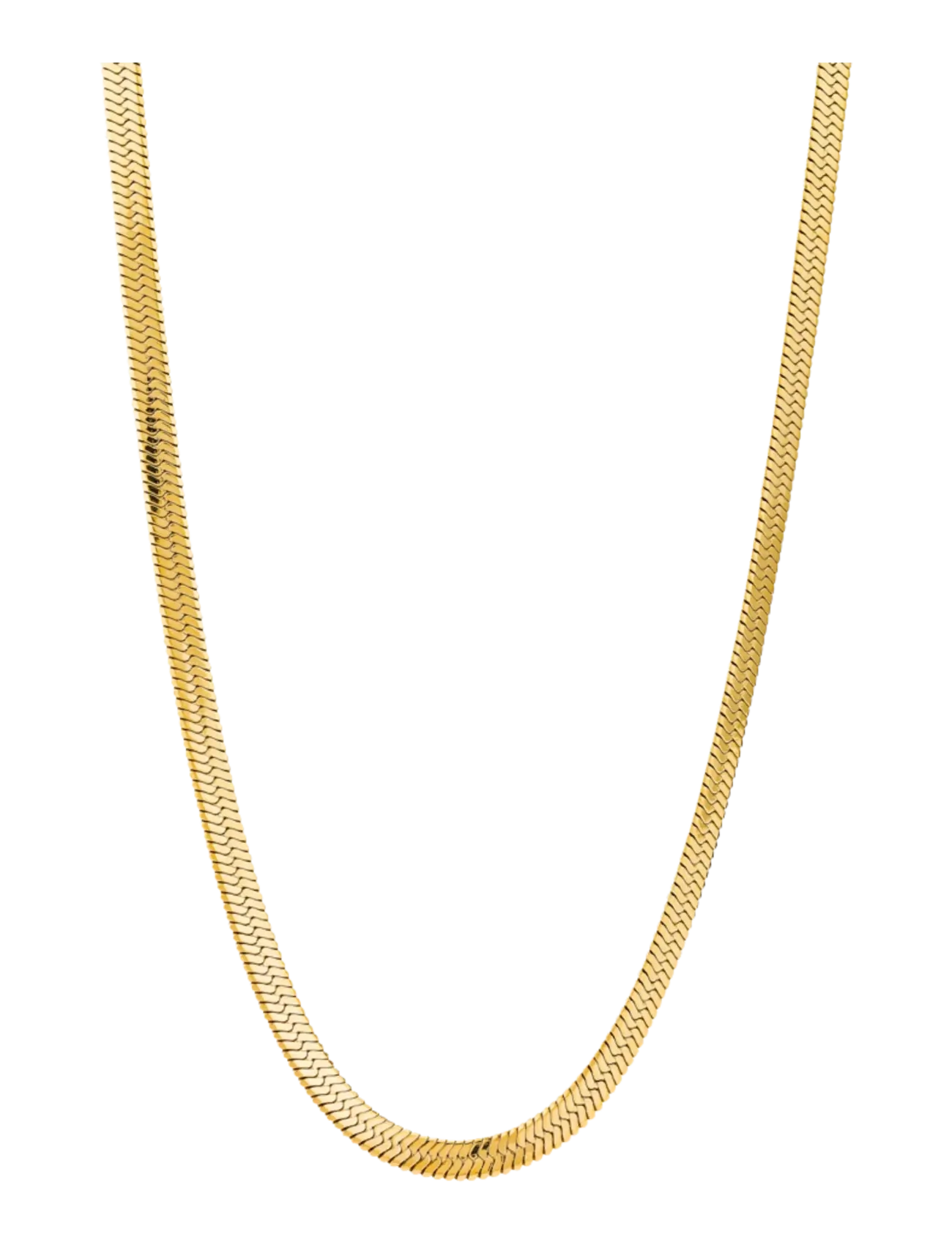 Sistie Snake Necklace Gold-Plated, One Size, Necklaces, Gold - Chain Frauen