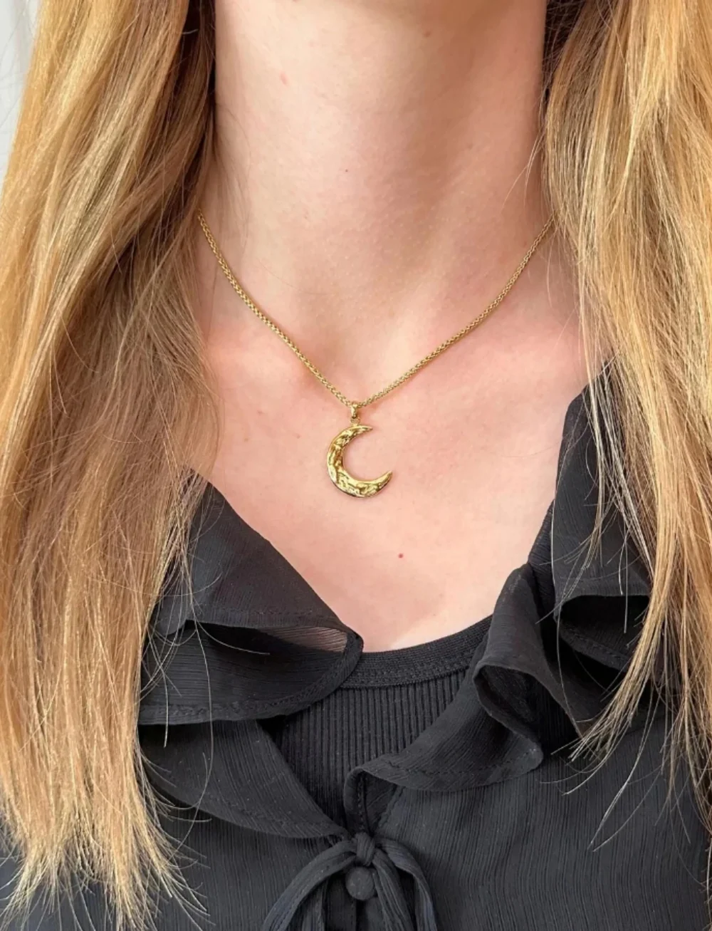 Sistie - Sirena - Necklace Gold-plated - halsketten - gold - 1