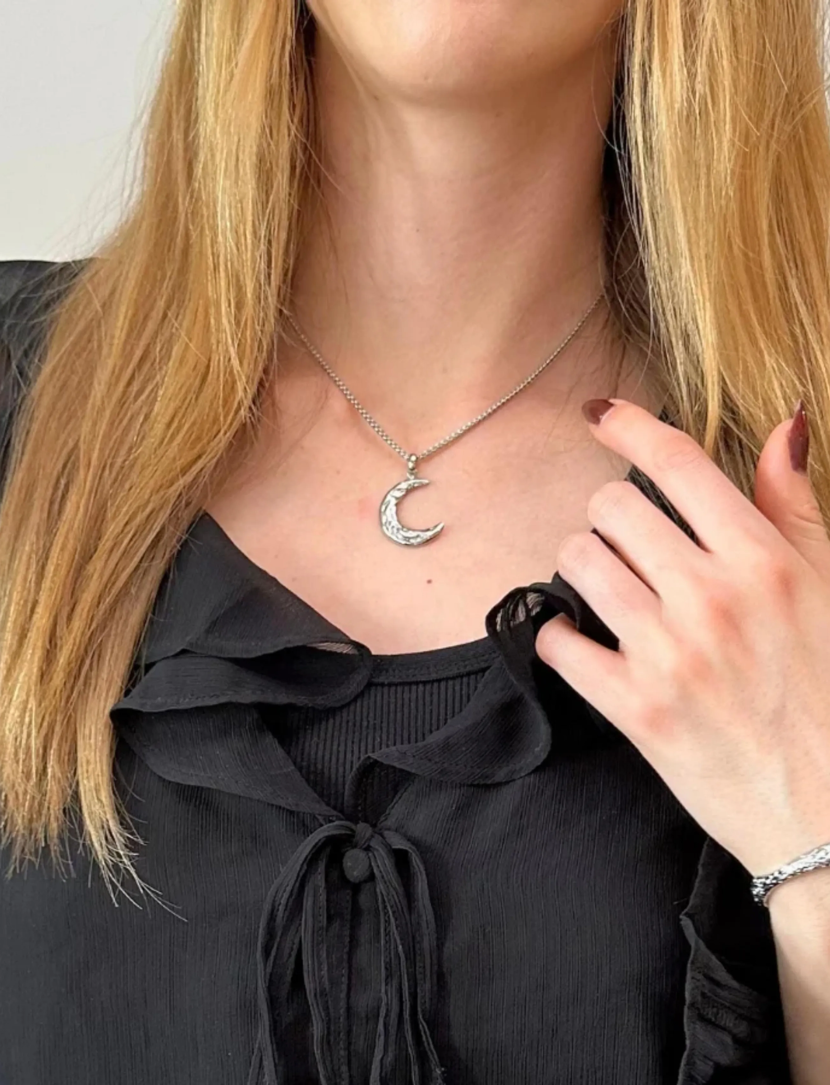 Sistie - Sirena - Necklace Steel - halsketten - silver - 1