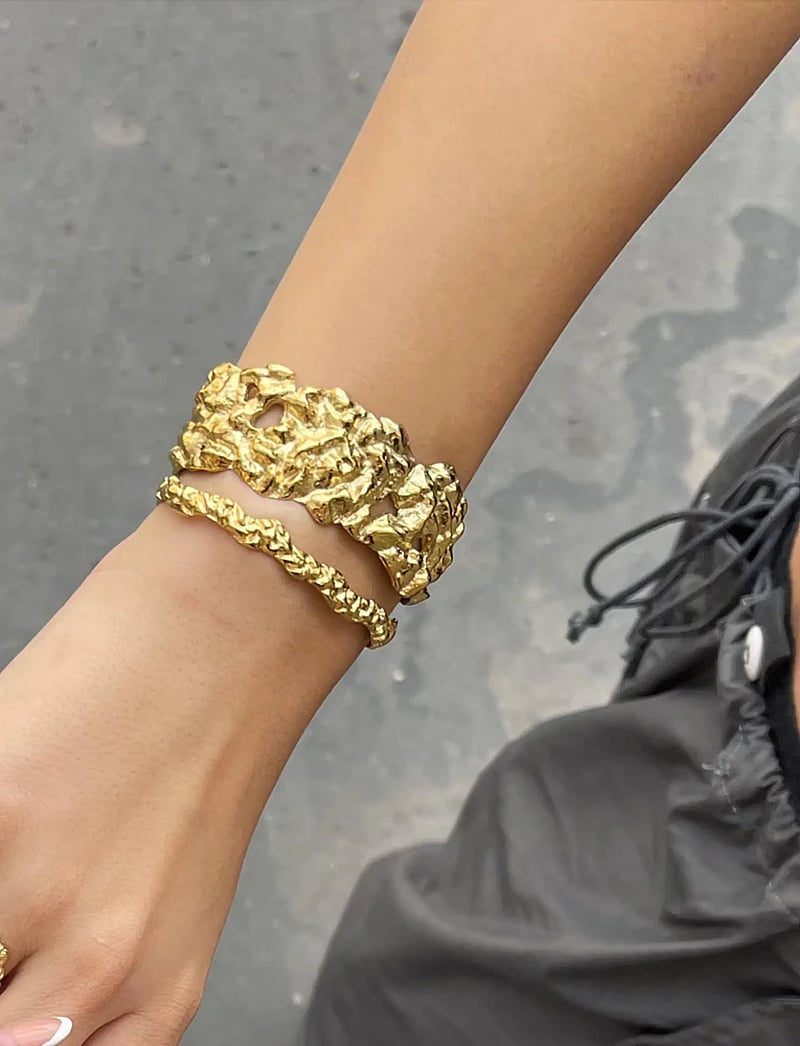 Sistie - Xenia x Sistie 2nd - Bracelet Gold-plated - bangles - gold - 1