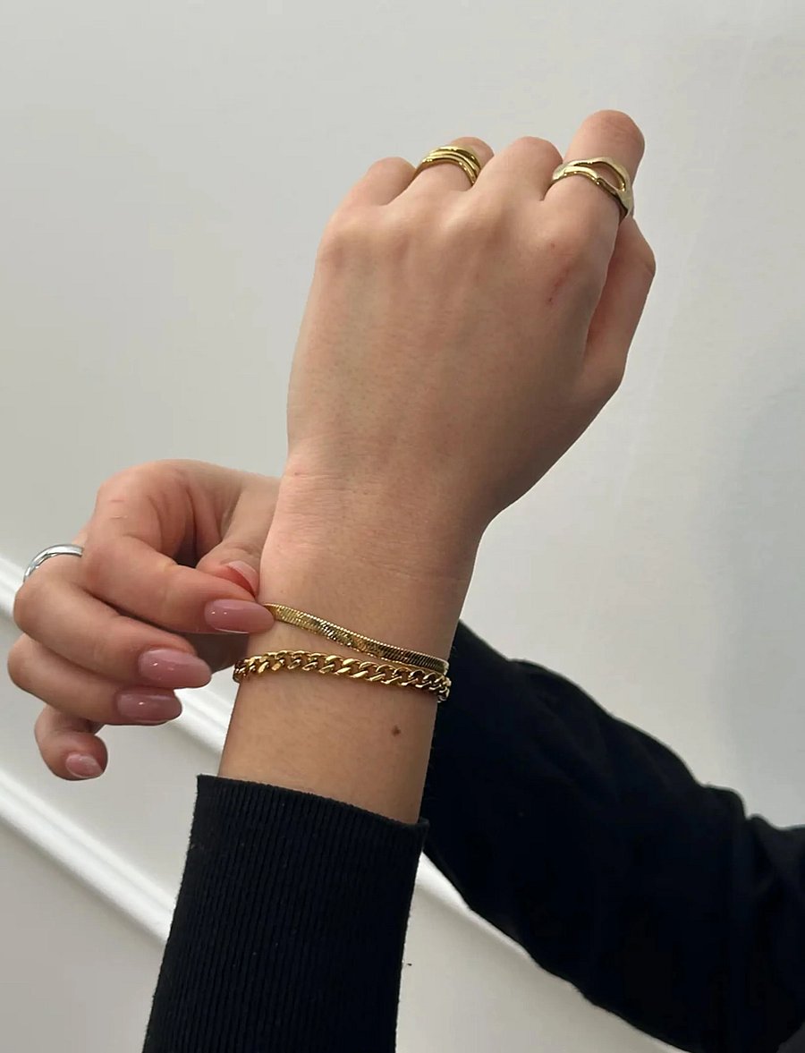 Sistie - Snake - Bracelet Gold-plated - gold - 1