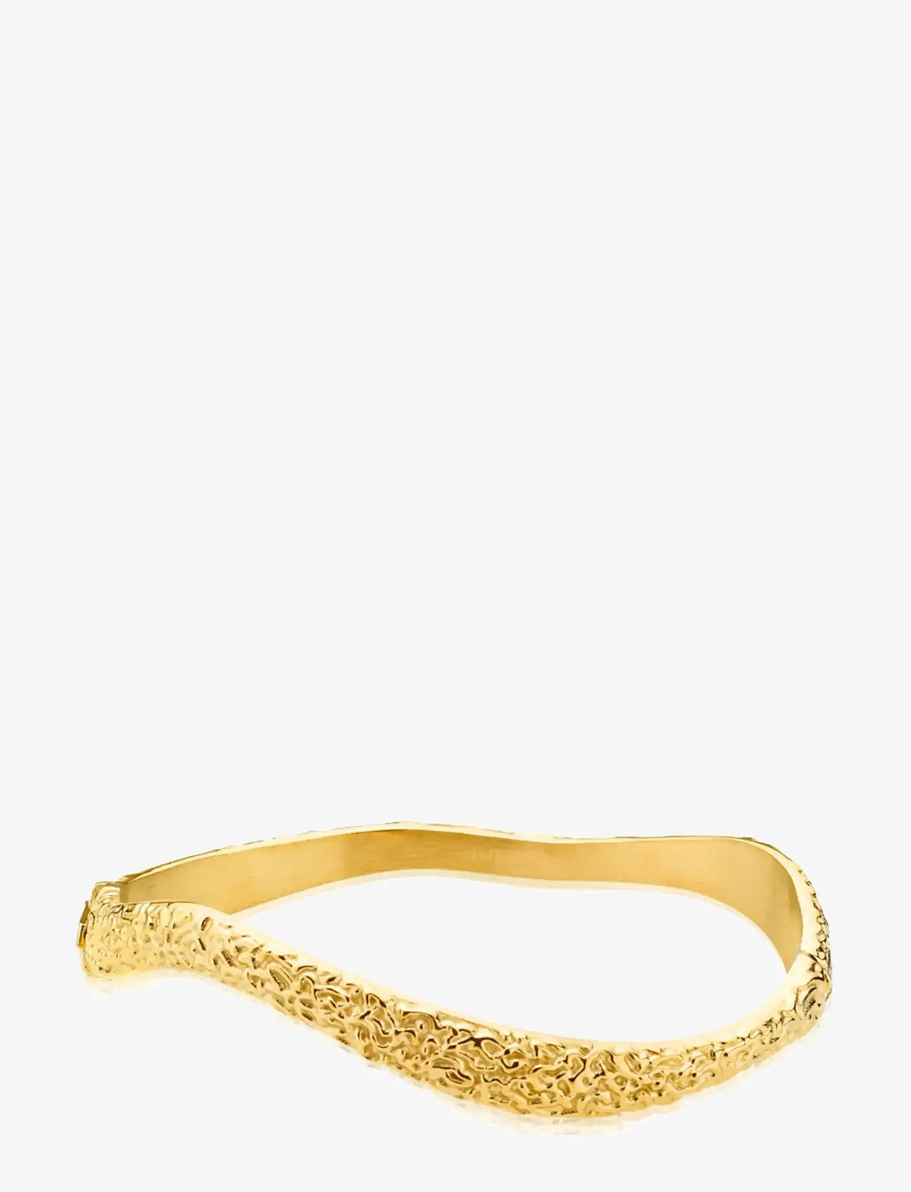 Sistie - Wavy - Bracelet Gold-Plated - bangles - gold - 0