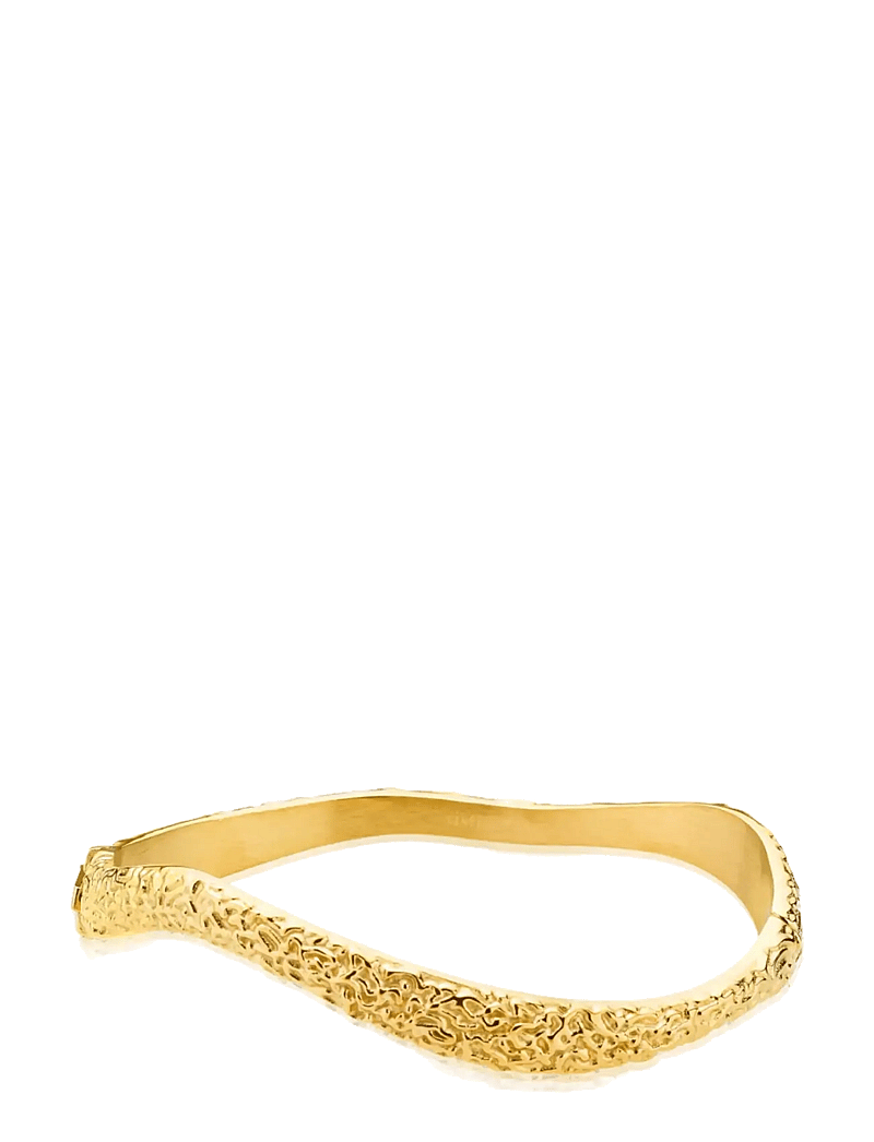 Sistie - Wavy - Bracelet Gold-Plated - bangles - gold - 0