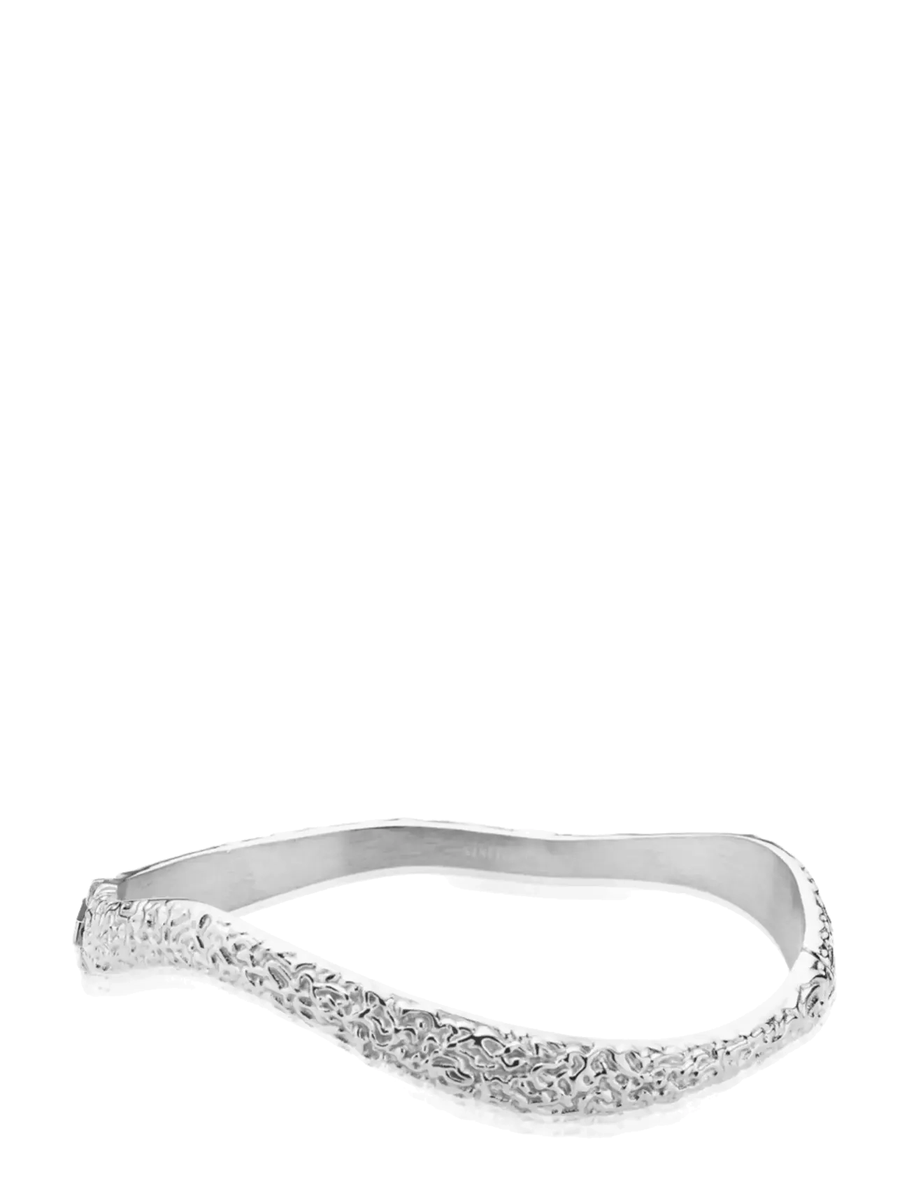 Sistie Wavy Bracelet Steel, One Size, Bracelets, Silber - Bangles, Frauen