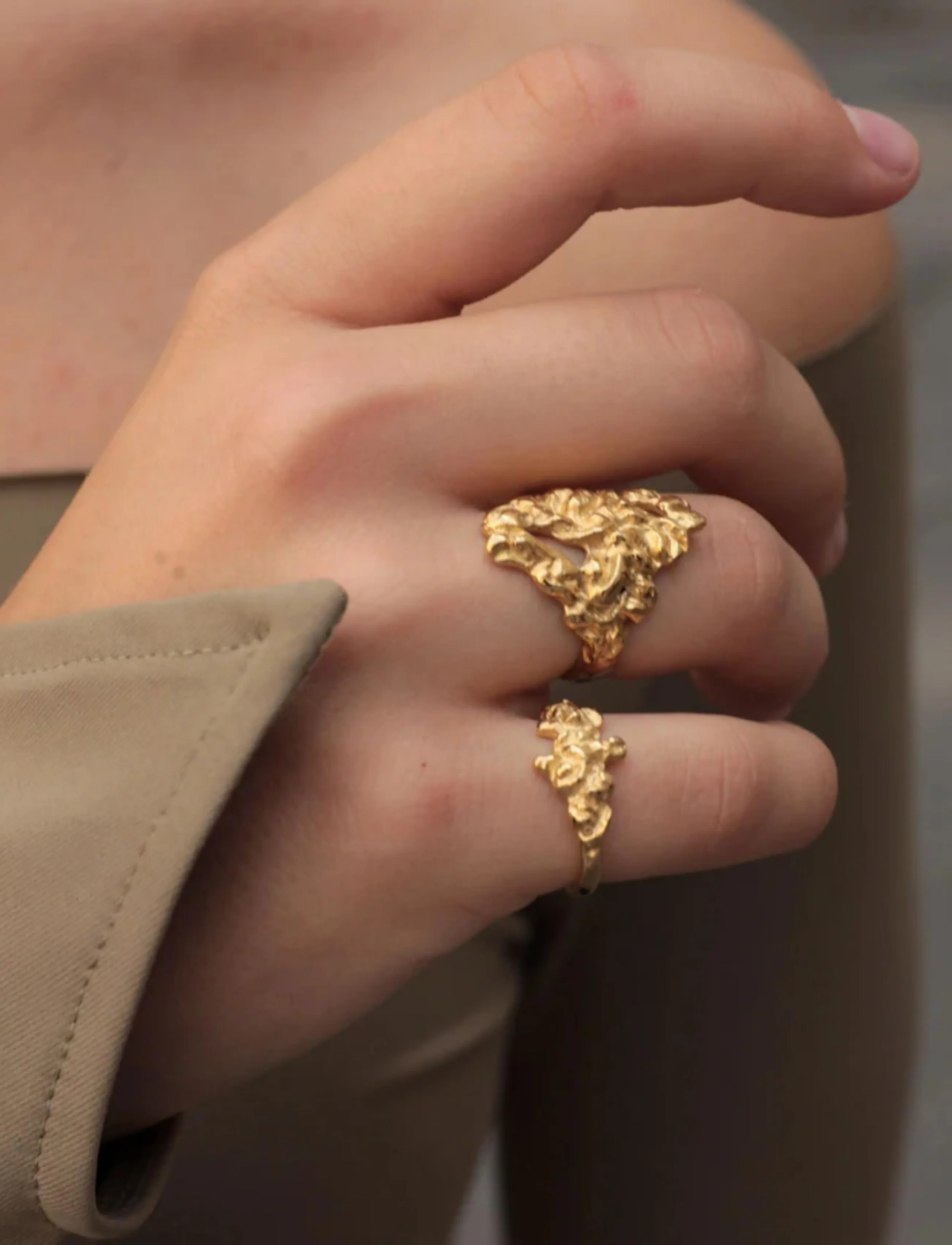 Sistie - Xenia x Sistie 2nd - Ring Gold-plated - ringe - gold - 1