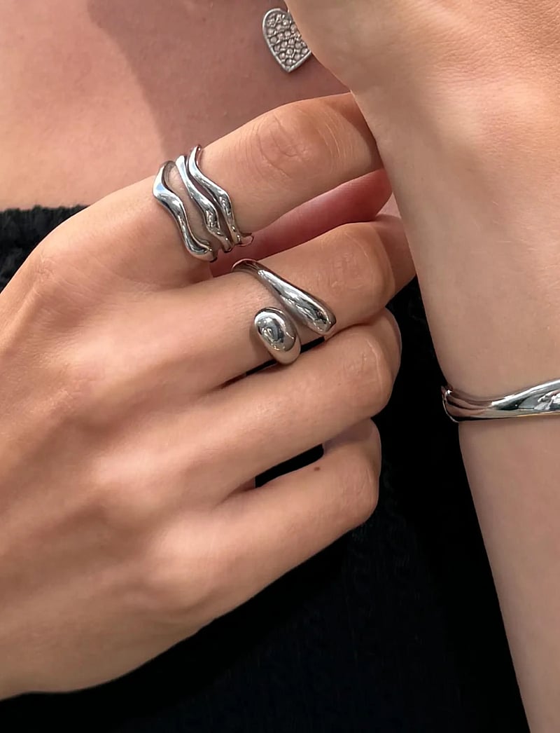 Sistie - Drops - Ring Steel - ringe - silver - 1