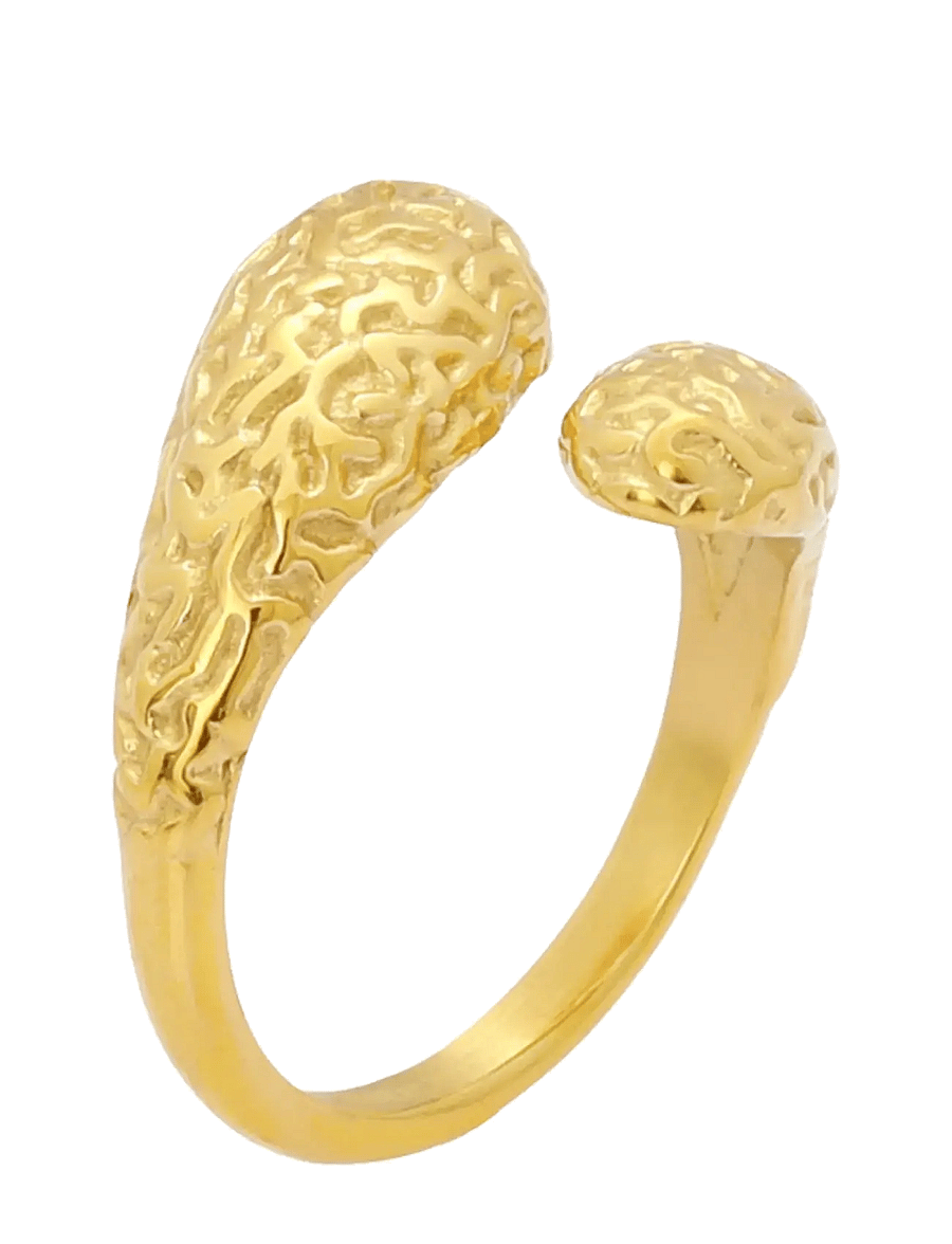 Sistie - Drops - Ring Gold-plated - ringar - gold - 1