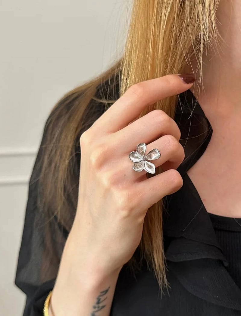Sistie - Blumie - Ring Steel - ringe - silver - 2