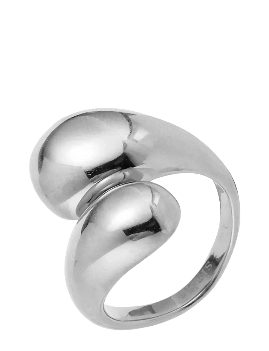 Sistie - Bred drops ring Stål - ringe - silver - 1