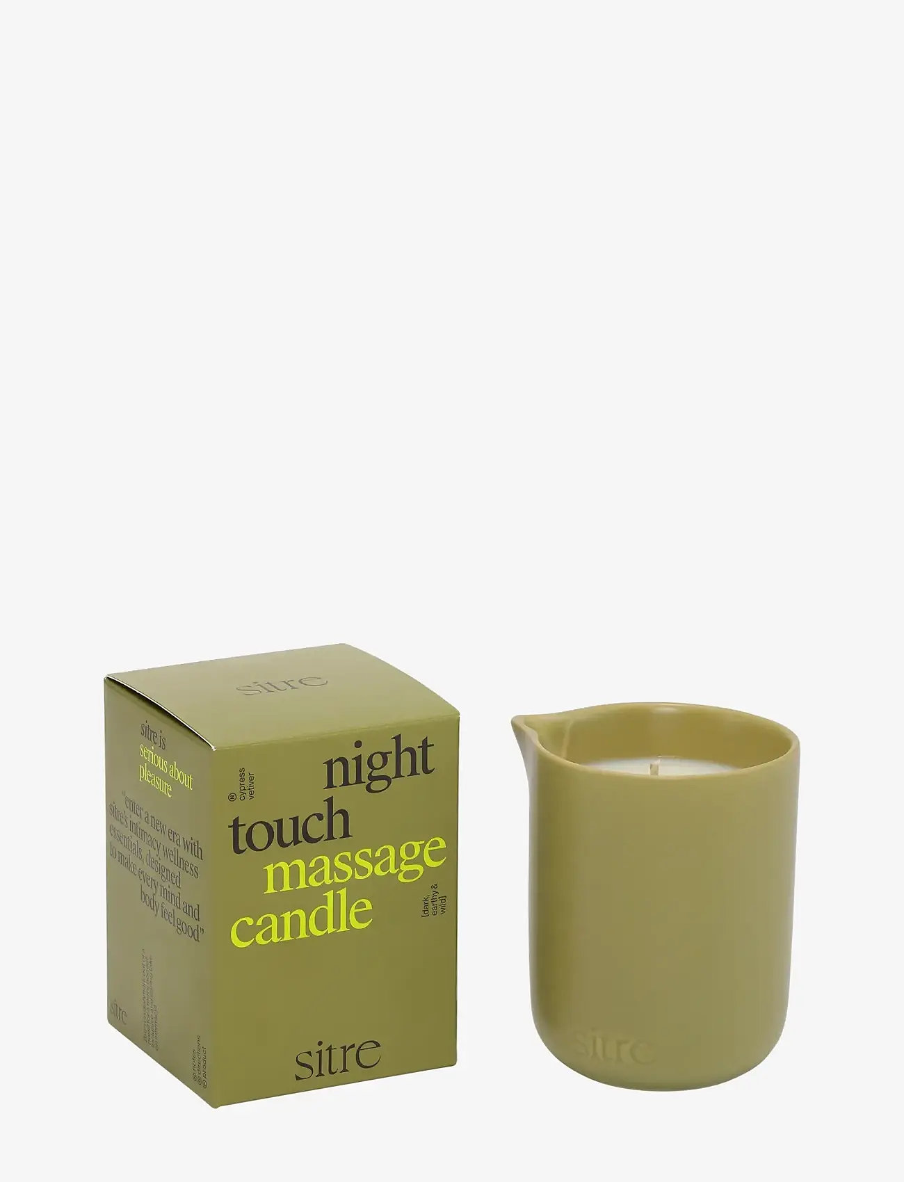 sitre - Night Touch - Massage Candle - light green - 1