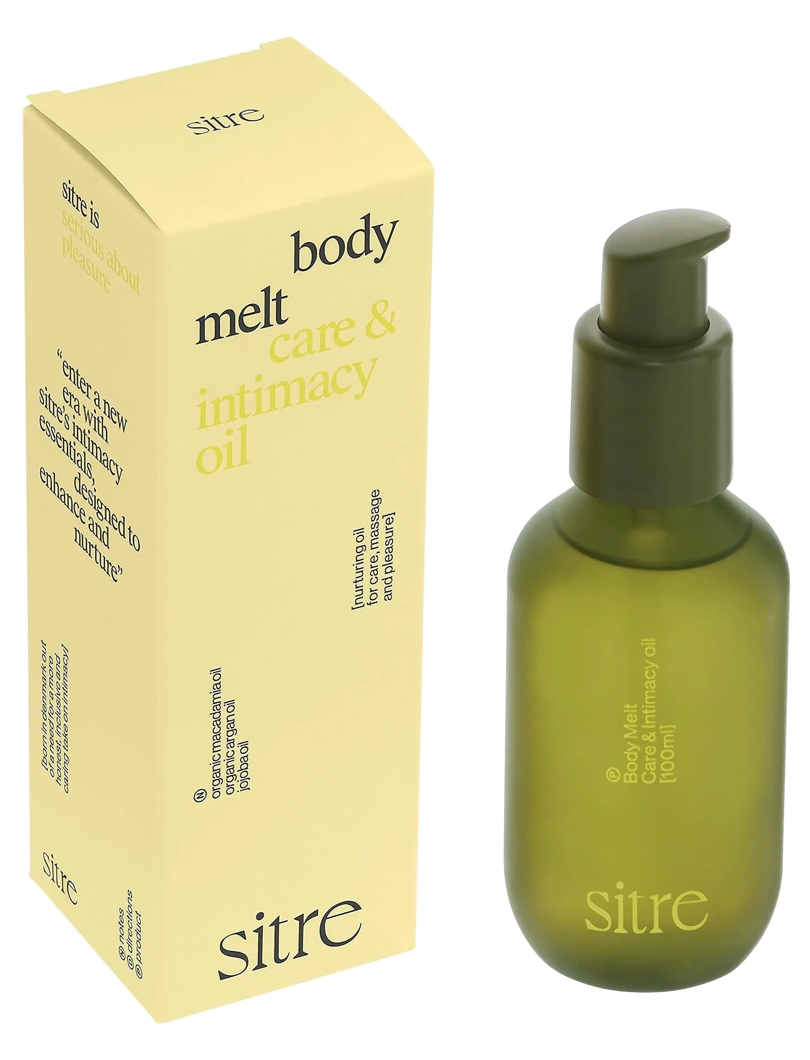 sitre Body Melt Care & Intimacy Oil, Body Vinegar & Dressing Bottless, Nude, Str: 100 ML