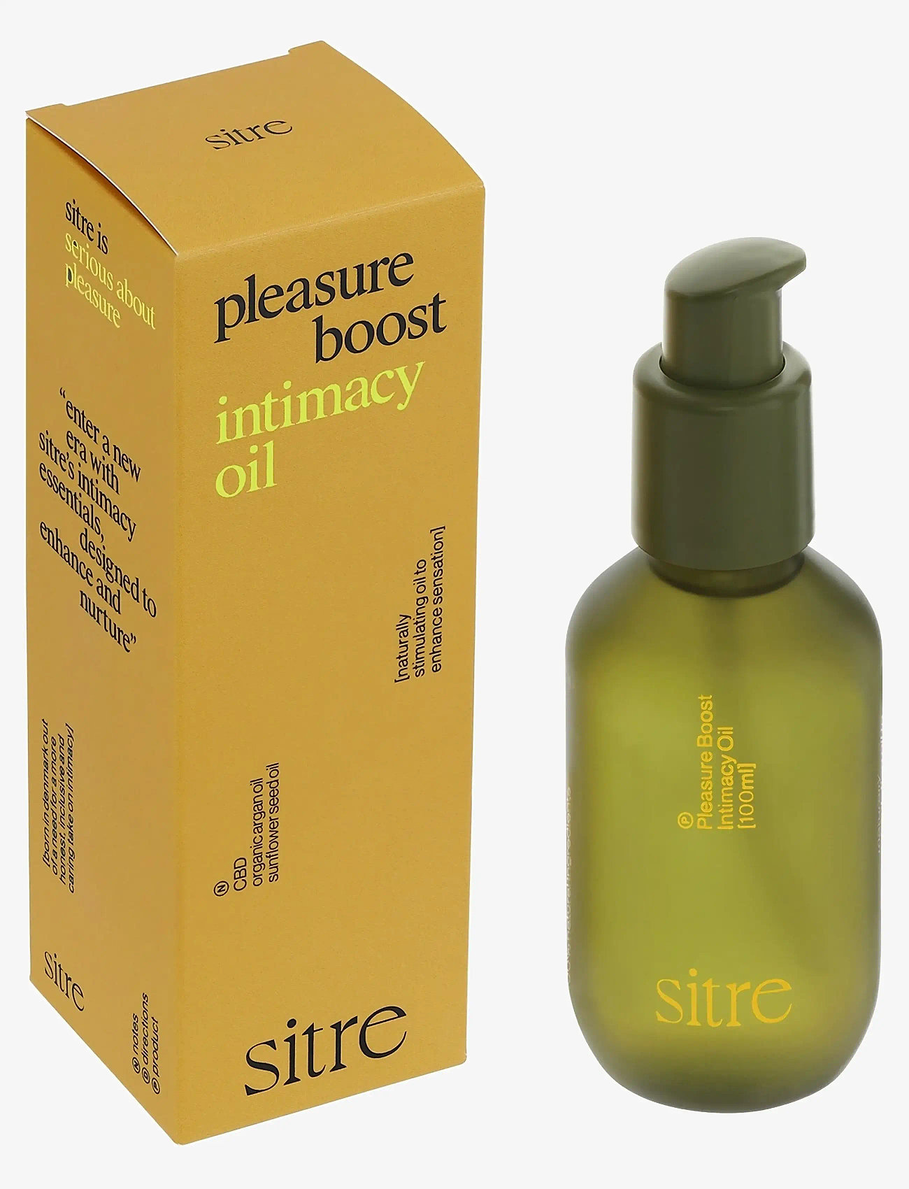 sitre - Pleasure Boost - intimacy oil - sex & intimacy - dark yellow - 1