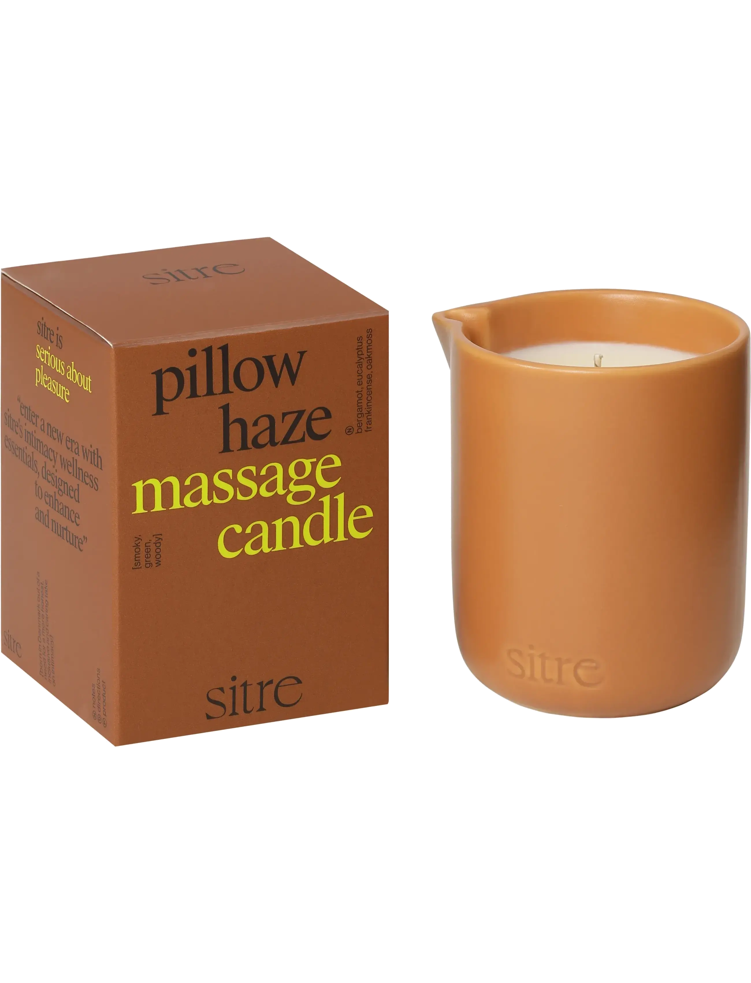 sitre Pillow Haze Massage Candle, Body Vinegar & Dressing Bottless, Nude, Str: ONE SIZE