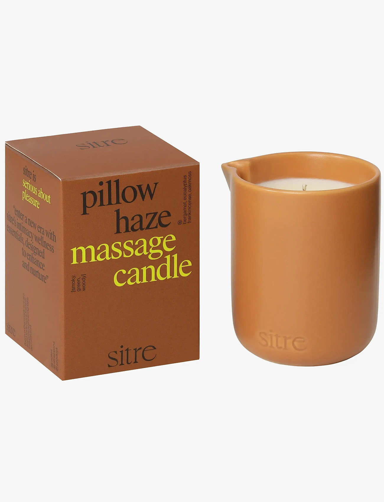 sitre - pillow haze - massage candle - kropsolier - terracotta - 1