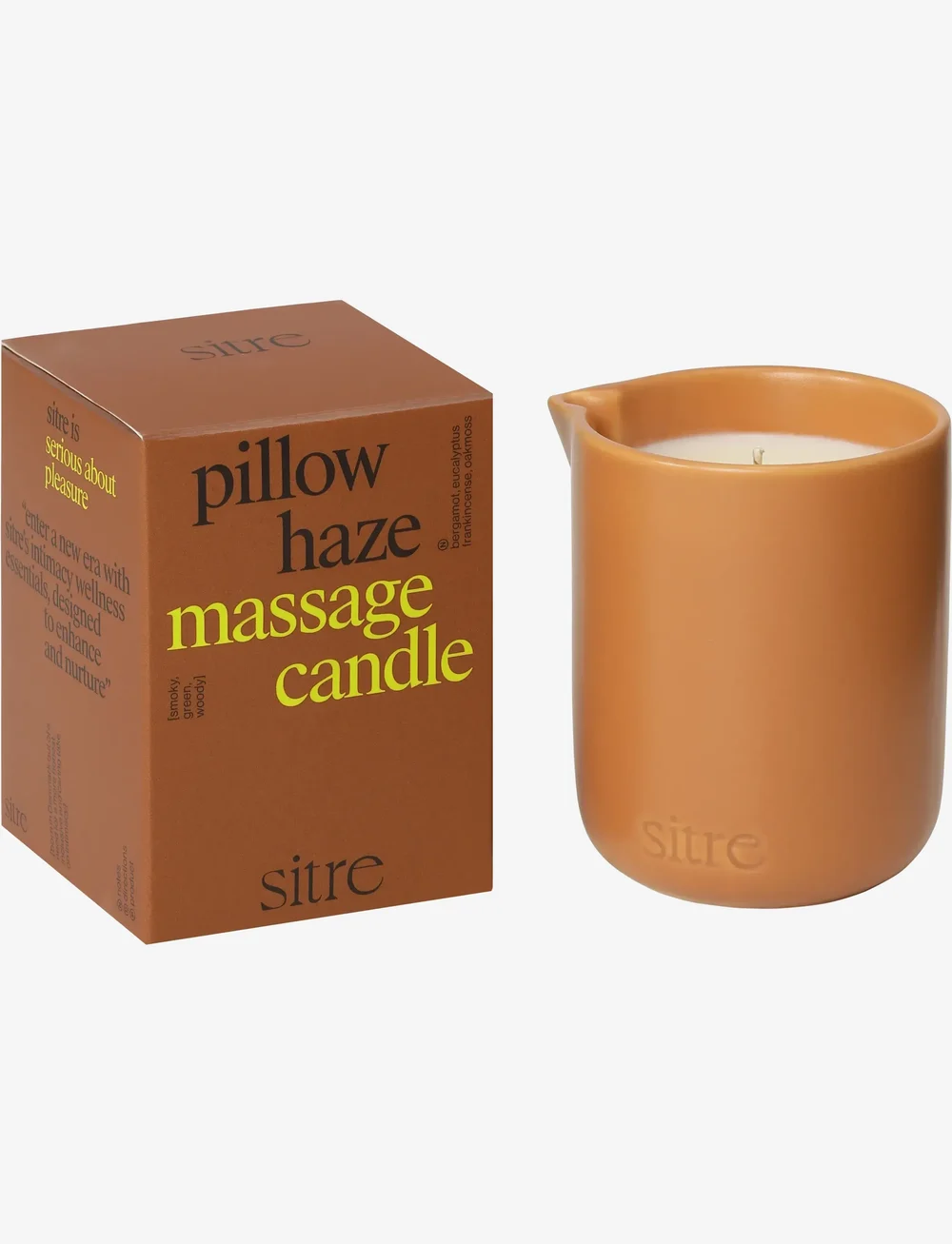 sitre - pillow haze - massage candle - kehaõlid - terracotta - 1