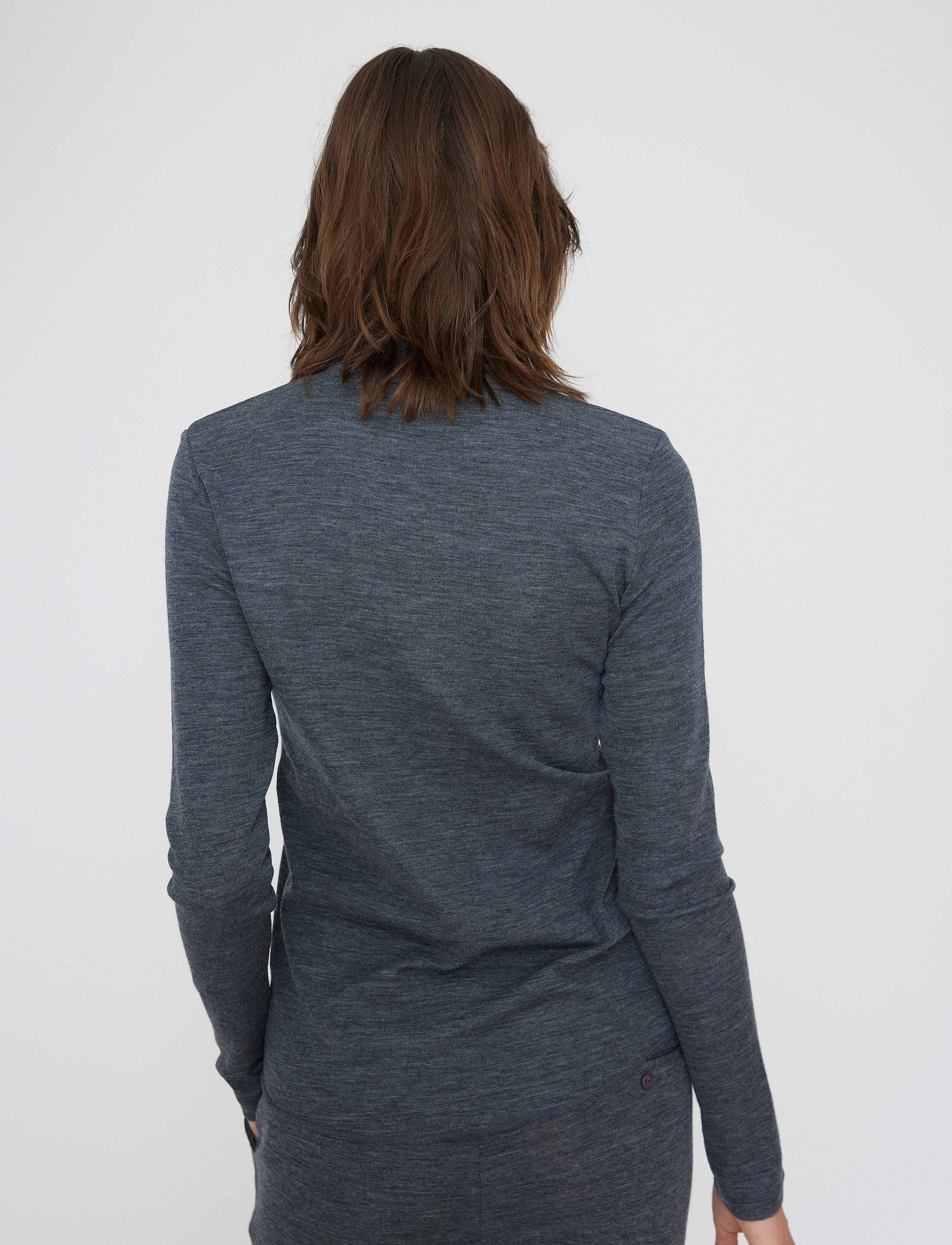 Six Ames - WENDY - autumn clothing - dark grey melange - 3