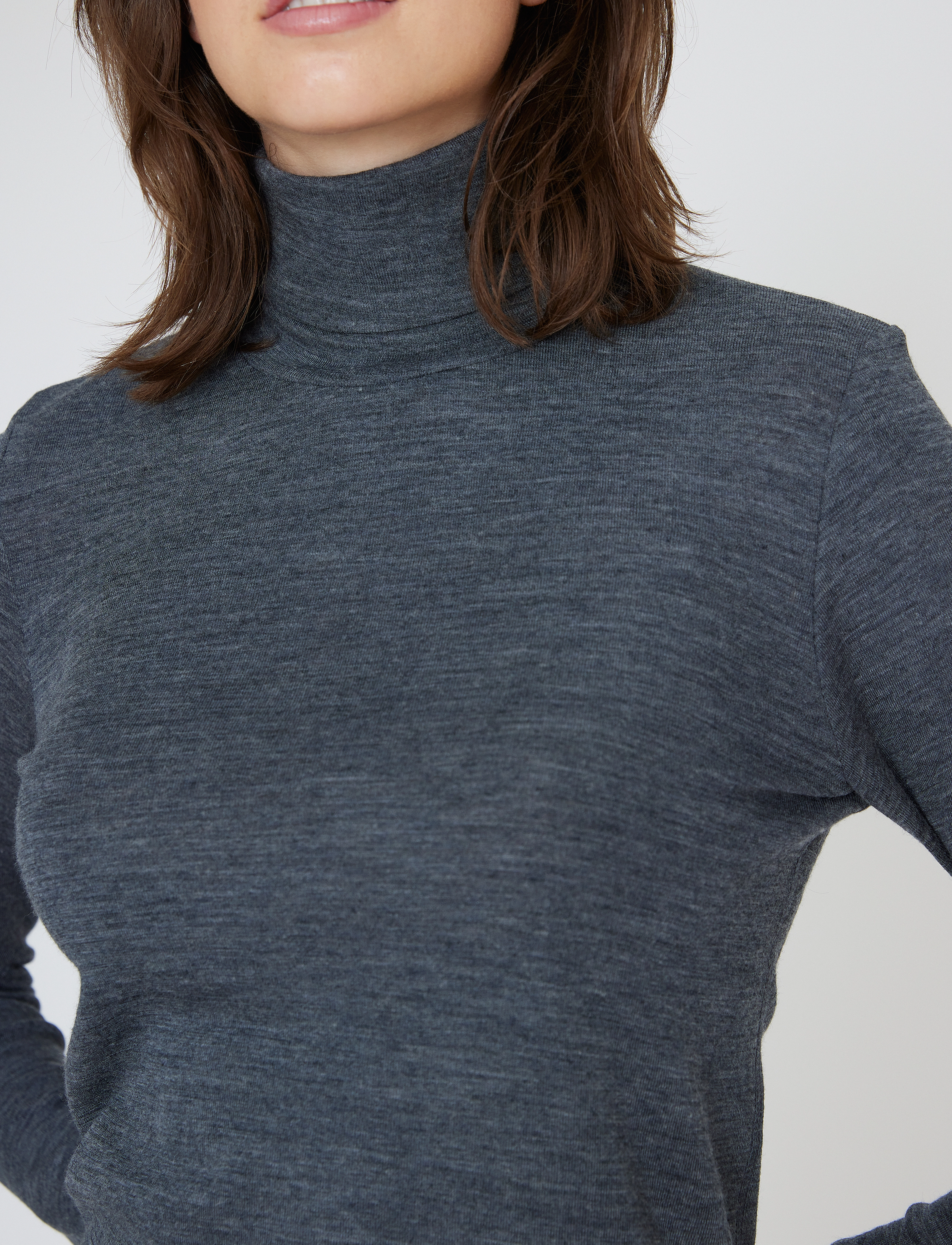 Six Ames - WENDY - autumn clothing - dark grey melange - 4