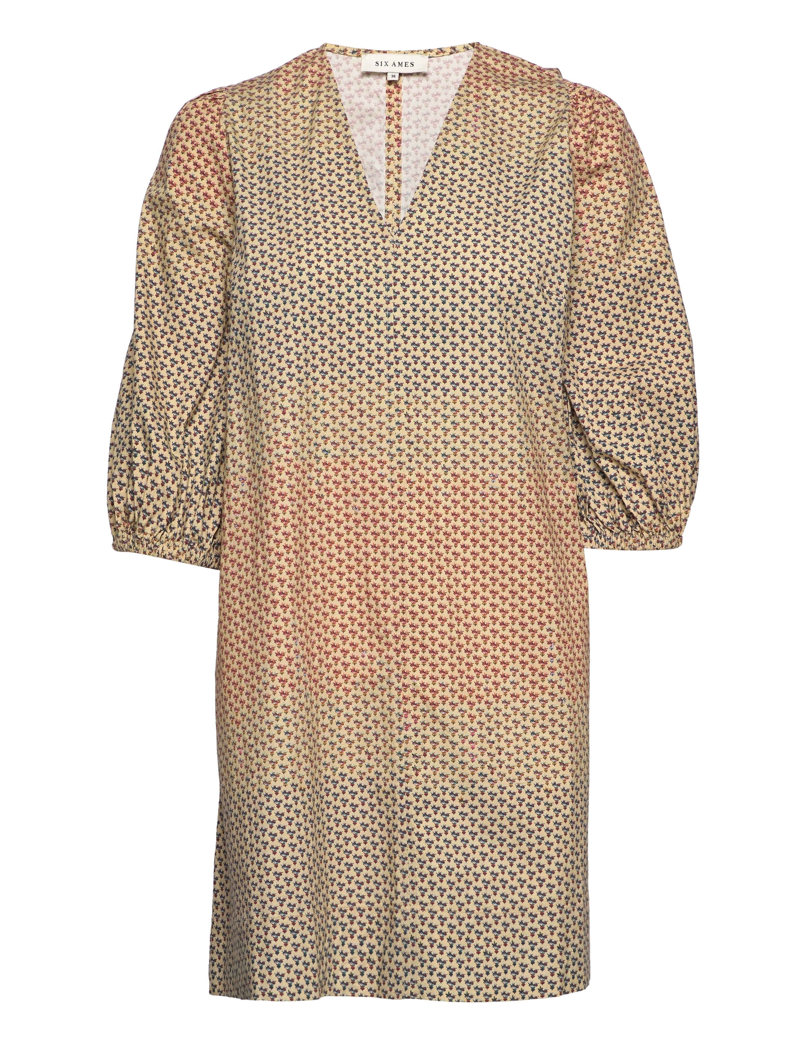 Six Ames Anne Print, 34, Dresses, Mehrfarbig/gemustert - Short Dress, Frauen