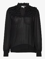 Six Ames - FRILLA - long-sleeved blouses - black - 0
