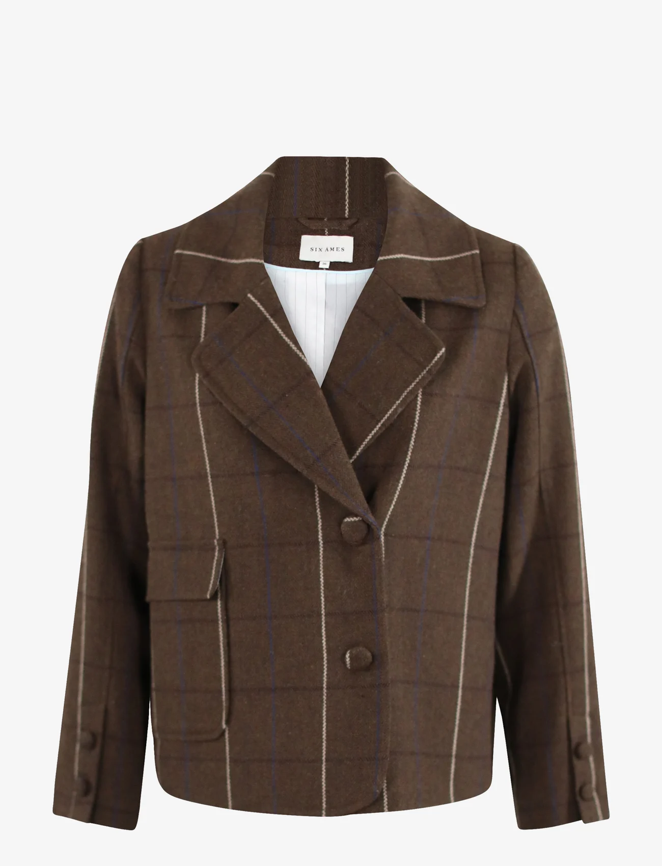Six Ames - VICKI - vakarėlių drabužiai išparduotuvių kainomis - brown english check - 0