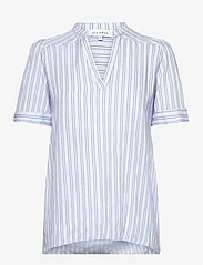 Six Ames - NORI - short-sleeved blouses - blue stripe - 0